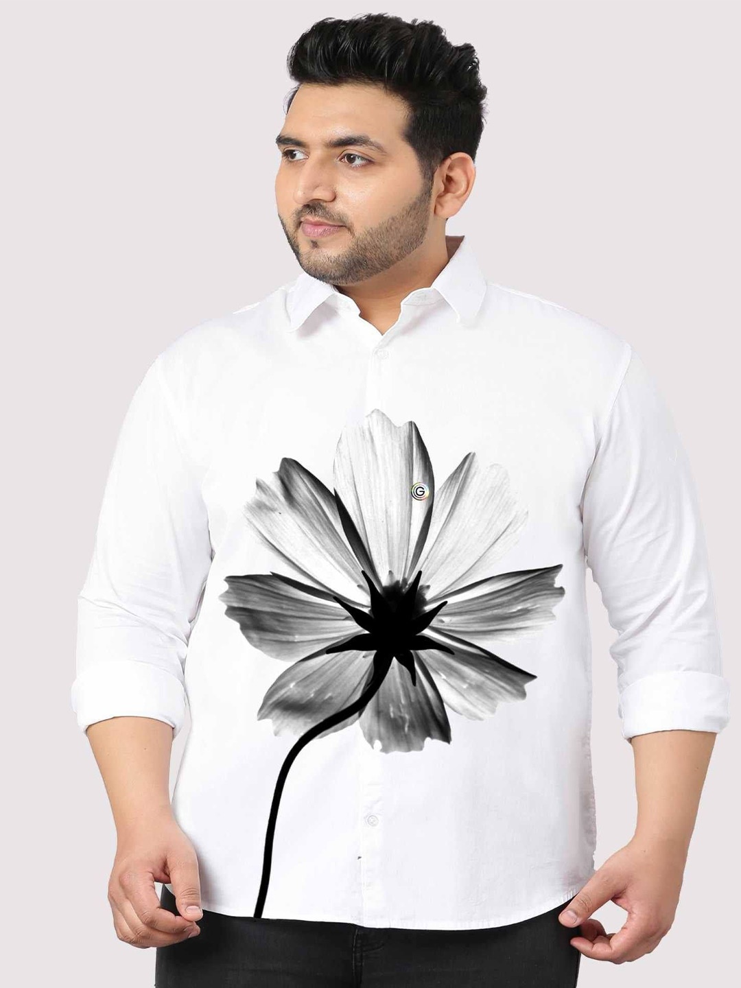 Guniaa Men Plus Size Classic Fit Spread Collar Floral Printed Cotton Party Shirt, White
Guniaa Men Plus Size Classic Fit Spread Collar Floral Printed Cotton Party Shirt, White
