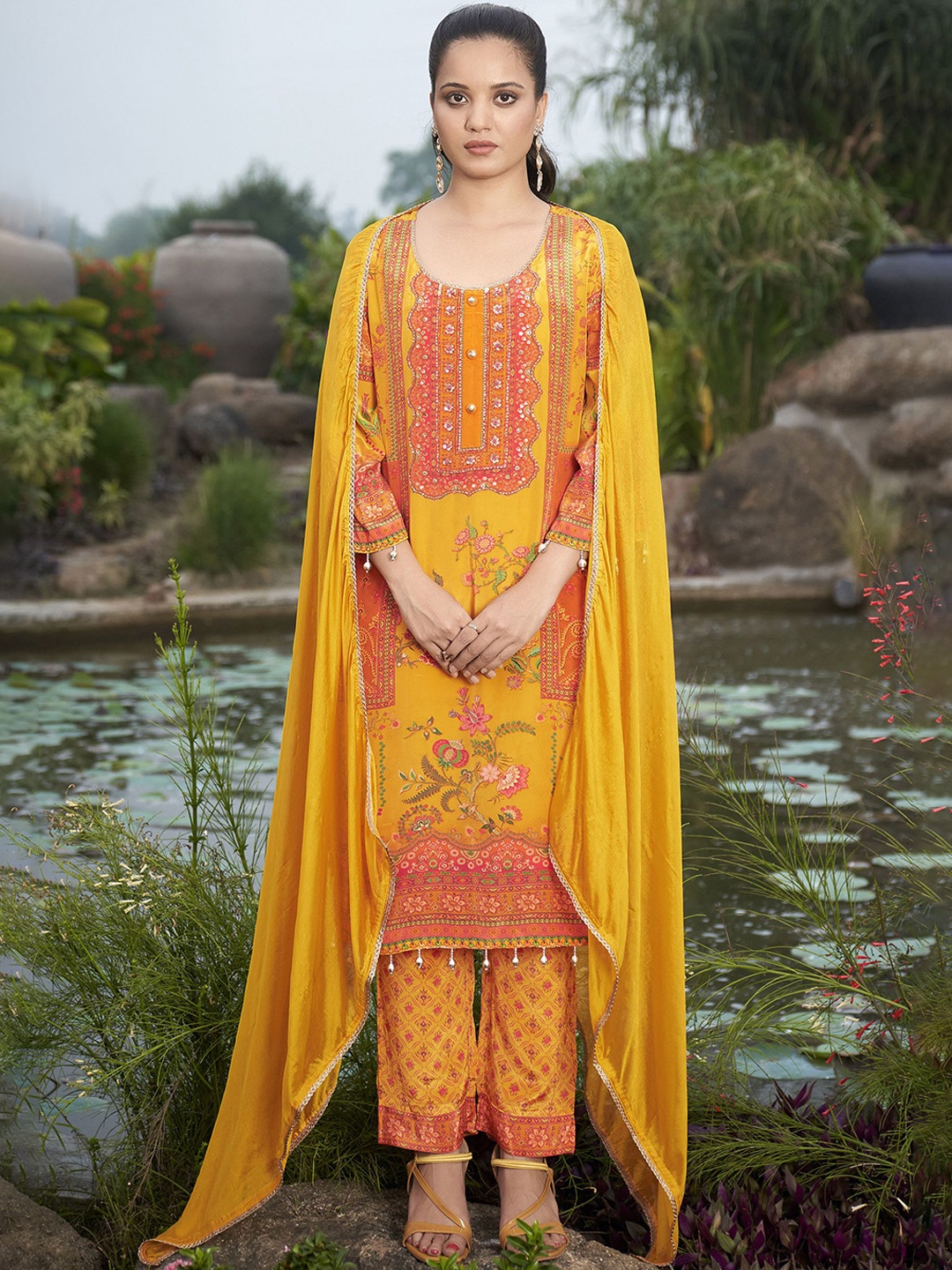 Anouk Yellow Ethnic Motifs Printed Beads And Stones Kurta With Trousers & Dupatta
Anouk Yellow Ethnic Motifs Printed Beads And Stones Kurta With Trousers & Dupatta