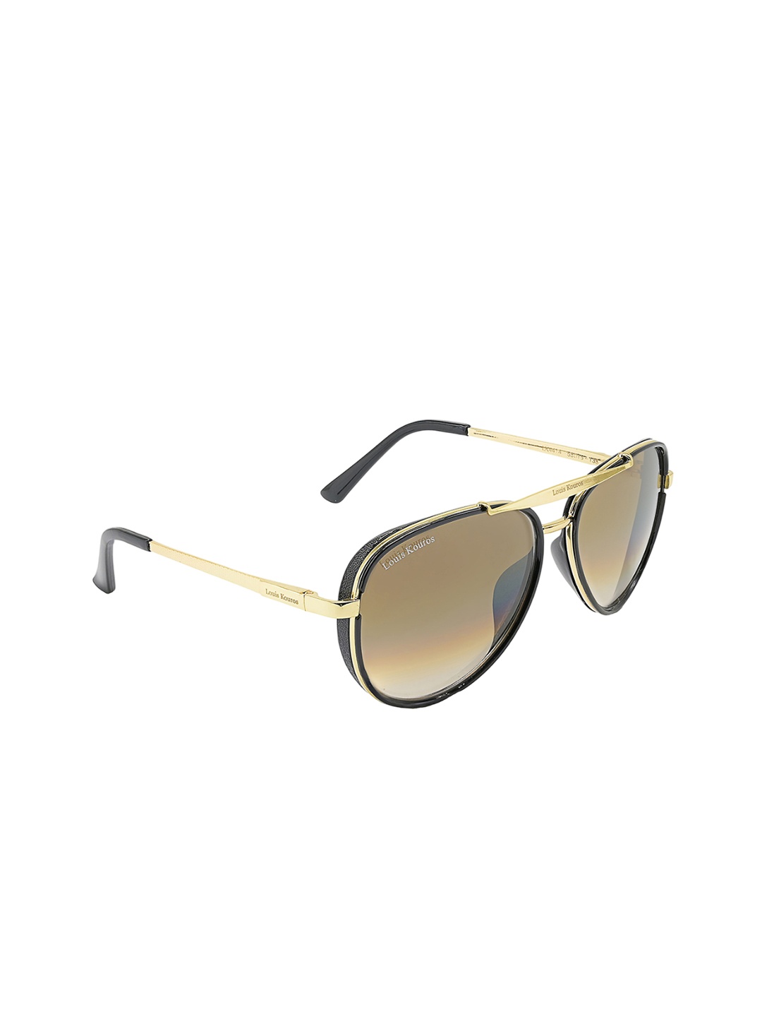 LOUIS KOUROS Unisex Aviator Sunglasses with UV Protected Lens SUN-LK-4414-BRN2GLD-M, Brown
LOUIS KOUROS Unisex Aviator Sunglasses with UV Protected Lens SUN-LK-4414-BRN2GLD-M, Brown