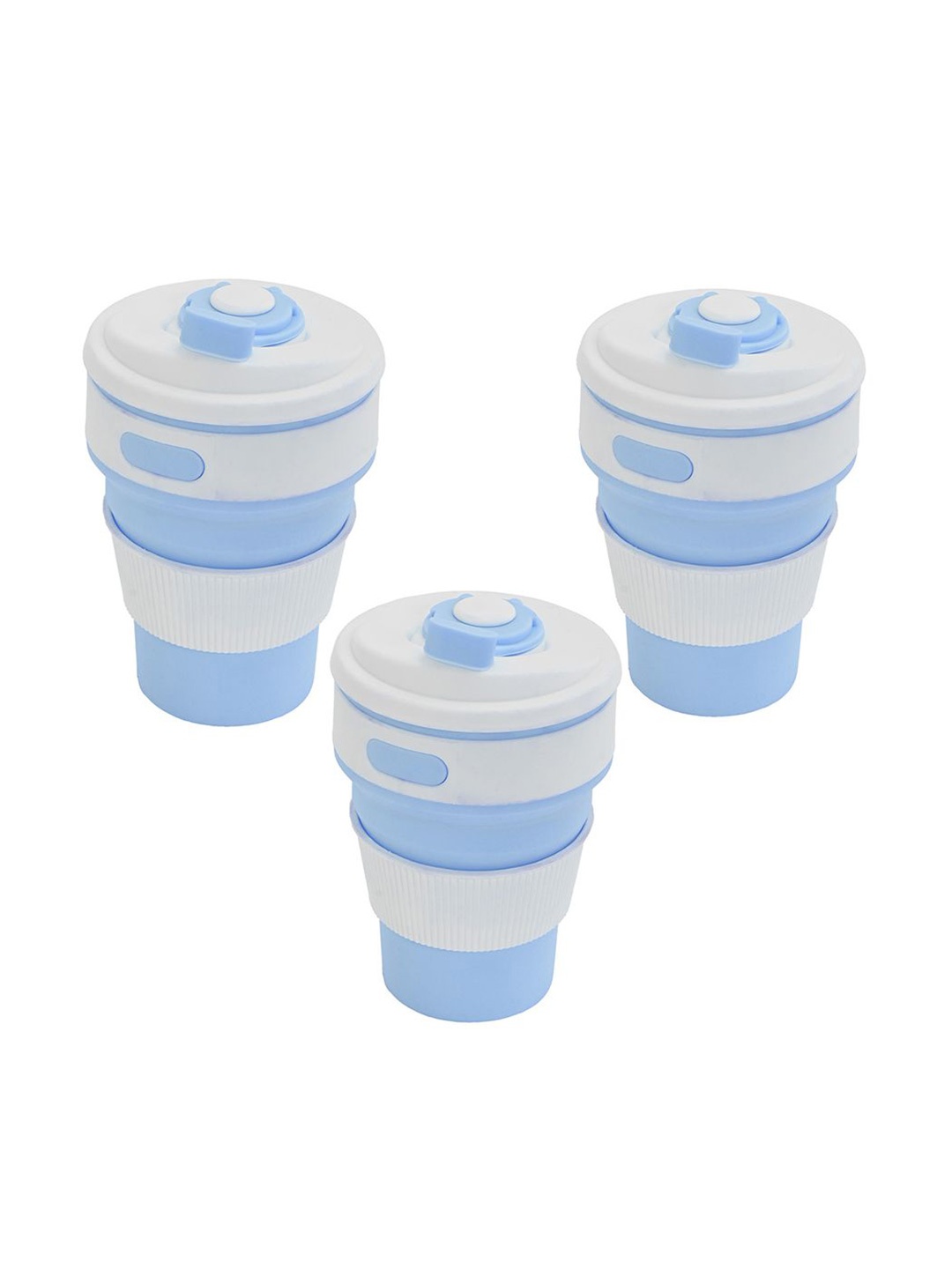 Kuber Industries Turquoise Blue & White 3 Pieces Textured Collapsible Cup With Lid 350ml
Kuber Industries Turquoise Blue & White 3 Pieces Textured Collapsible Cup With Lid 350ml