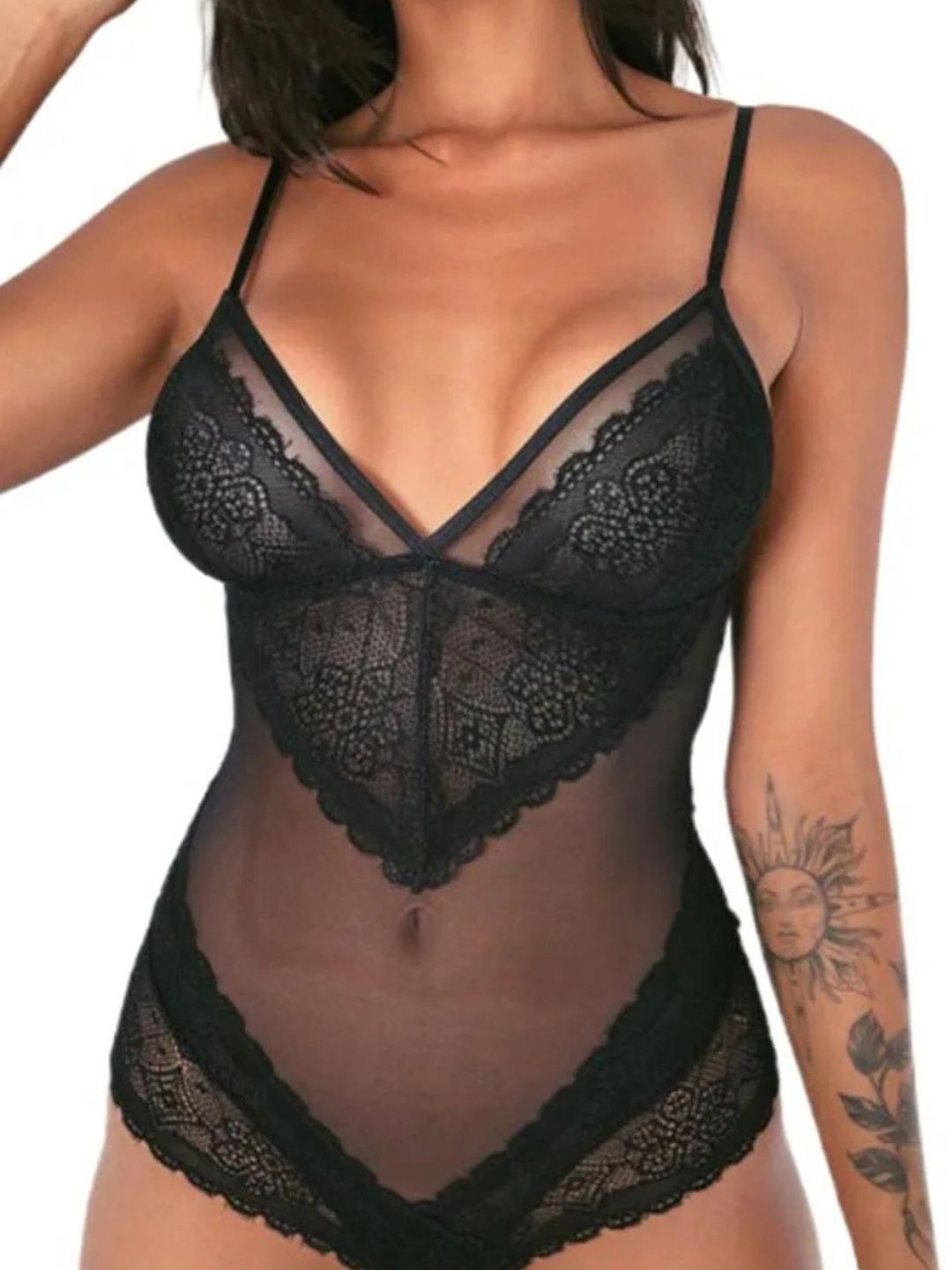 ANGEL CROSHET Lingerie For Women Lingerie Transparent One-Piece Temptation Lace Bodysuit, Black
ANGEL CROSHET Lingerie For Women Lingerie Transparent One-Piece Temptation Lace Bodysuit, Black