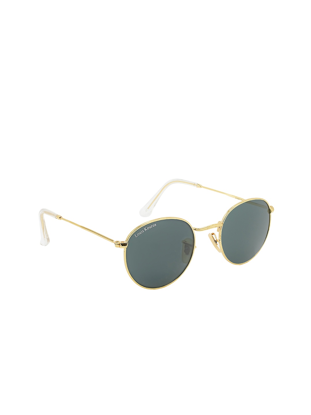 LOUIS KOUROS Unisex Round Sunglasses with UV Protected Lens SUN-LK-3447-BLK1GLD-M, Green
LOUIS KOUROS Unisex Round Sunglasses with UV Protected Lens SUN-LK-3447-BLK1GLD-M, Green