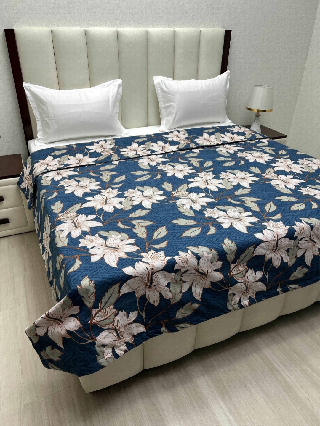 Pure Decor Comfy Blue Floral Printed Microfiber 233 GSM AC Room Double King Bed Comforter
Pure Decor Comfy Blue Floral Printed Microfiber 233 GSM AC Room Double King Bed Comforter