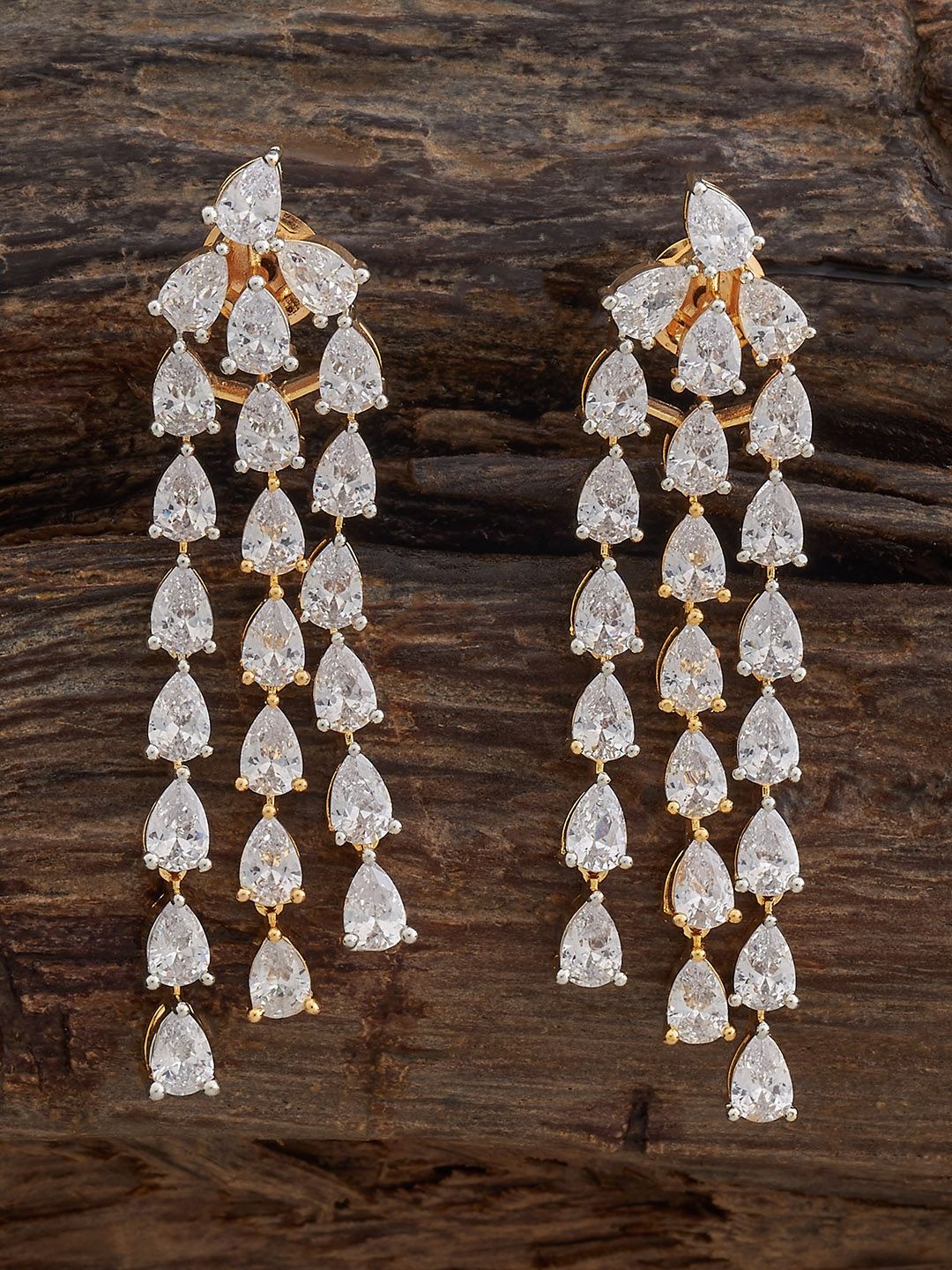 Kushal's Fashion Jewellery Rhodium Plated Geometric Party Zircon Drop Earrings, White
Kushal's Fashion Jewellery Rhodium Plated Geometric Party Zircon Drop Earrings, White