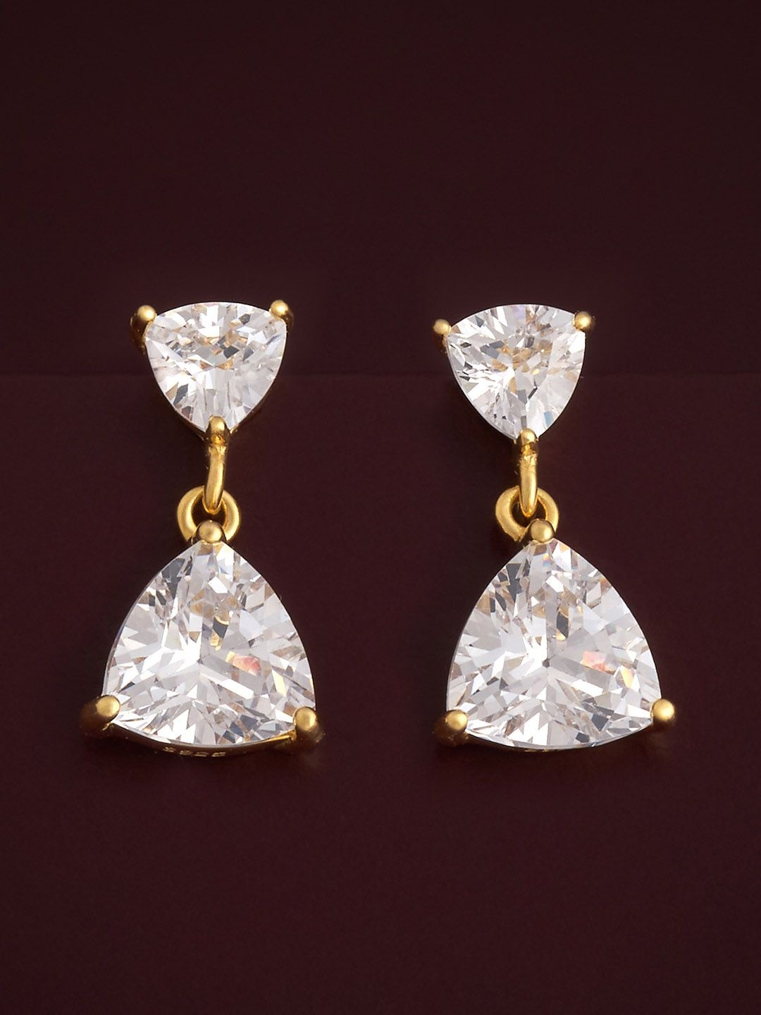Kushal's Fashion Jewellery 92.5 Silver Gold-Plated Stone Studded Classic Drop Earrings
Kushal's Fashion Jewellery 92.5 Silver Gold-Plated Stone Studded Classic Drop Earrings