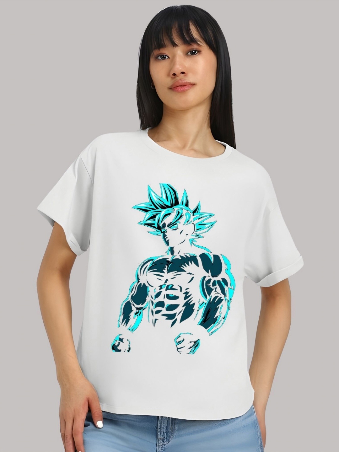 Moda Rapido Women Dragon Ball Z Graphic Printed Round Neck Cotton Relaxed Fit T-shirt, White
Moda Rapido Women Dragon Ball Z Graphic Printed Round Neck Cotton Relaxed Fit T-shirt, White