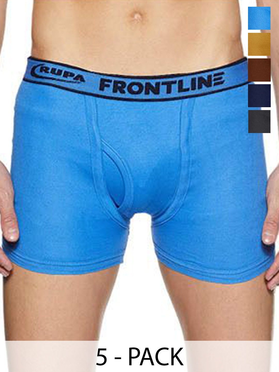 Rupa Men Pack Of 5 Assorted Cotton Trunks Frontline-DCIP-(IP)-5--100
Rupa Men Pack Of 5 Assorted Cotton Trunks Frontline-DCIP-(IP)-5--100