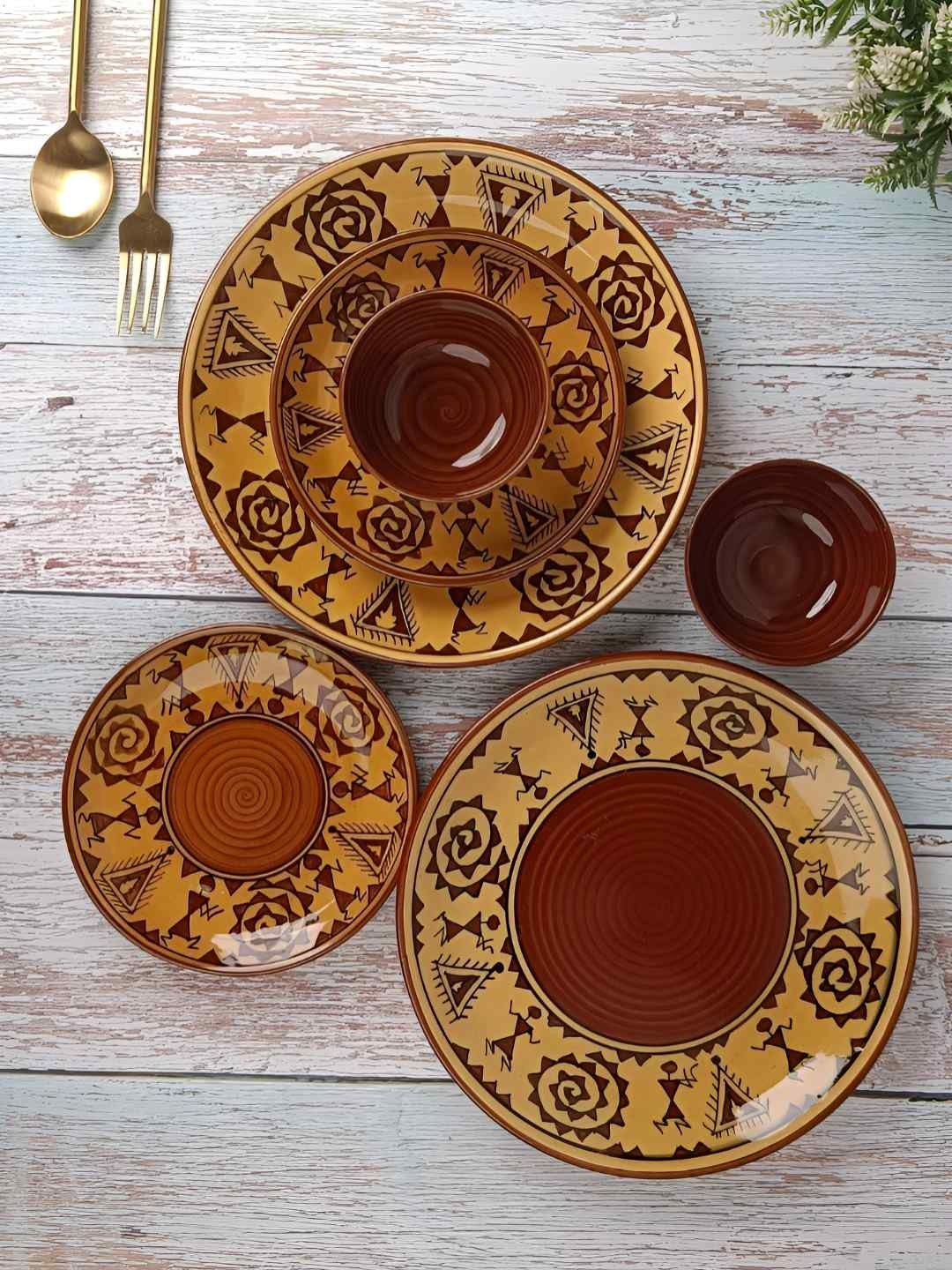 Myntra Elegant Homes Brown 12 Pieces Ceramic Dishwasher and Microwave Dinner Set
Myntra Elegant Homes Brown 12 Pieces Ceramic Dishwasher and Microwave Dinner Set