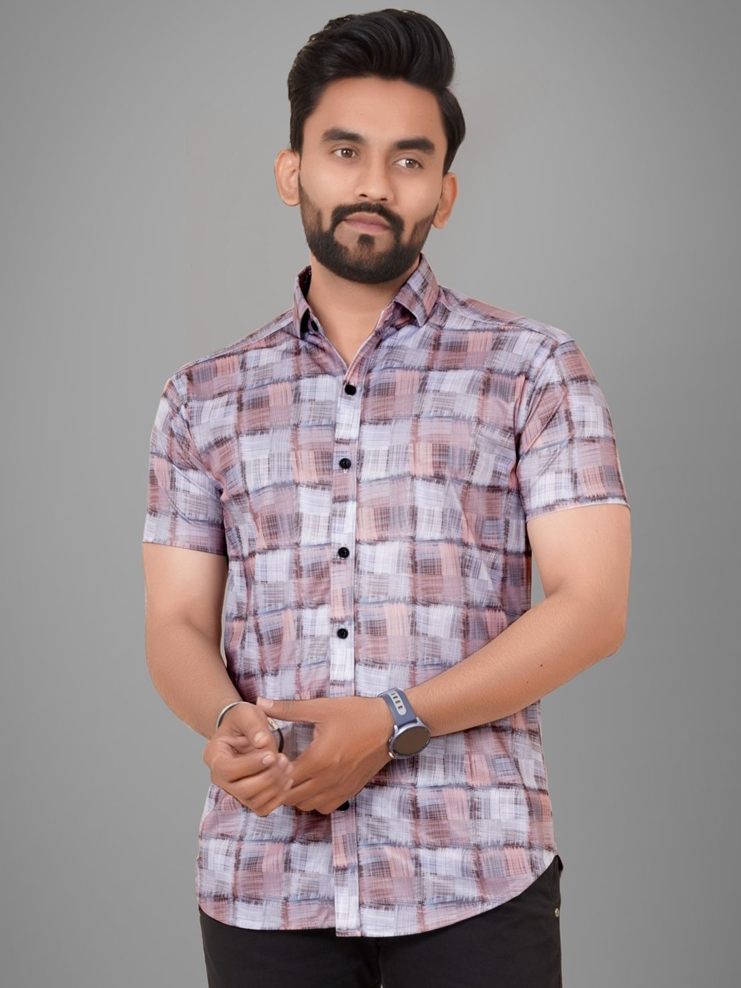Metronaut Men Regular Fit Spread Collar Abstract Printed Elastane Casual Shirt, Peach
Metronaut Men Regular Fit Spread Collar Abstract Printed Elastane Casual Shirt, Peach