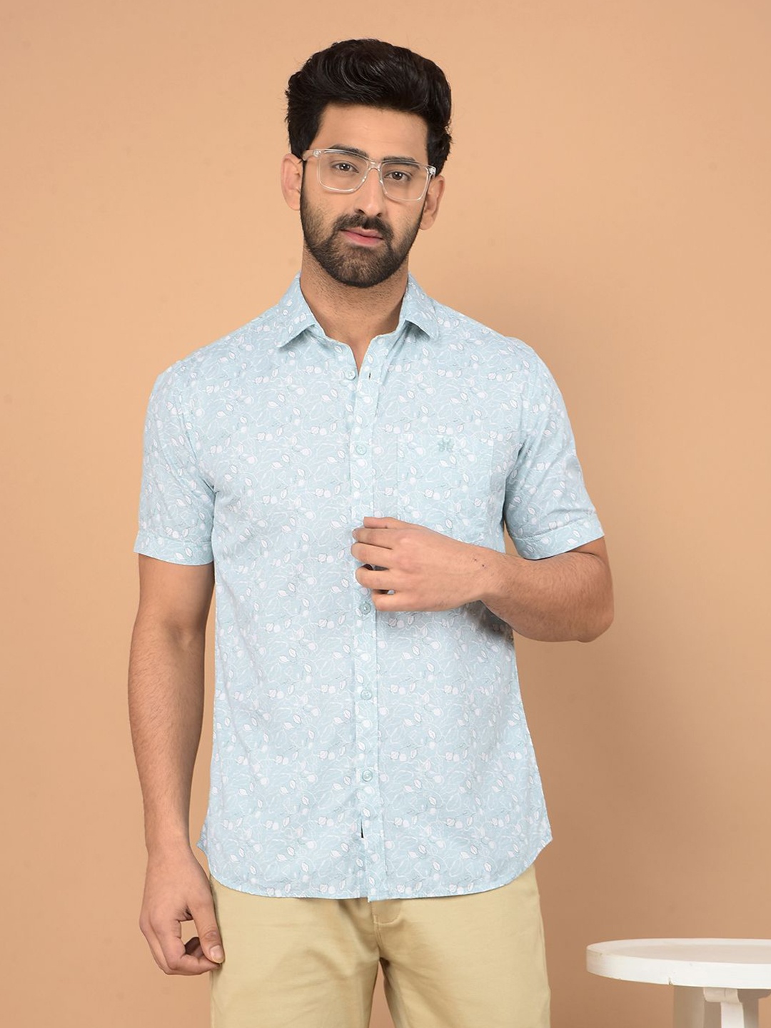 Crimsoune Club Men Classic Slim Fit Spread Collar Floral Printed Cotton Casual Shirt, Blue
Crimsoune Club Men Classic Slim Fit Spread Collar Floral Printed Cotton Casual Shirt, Blue