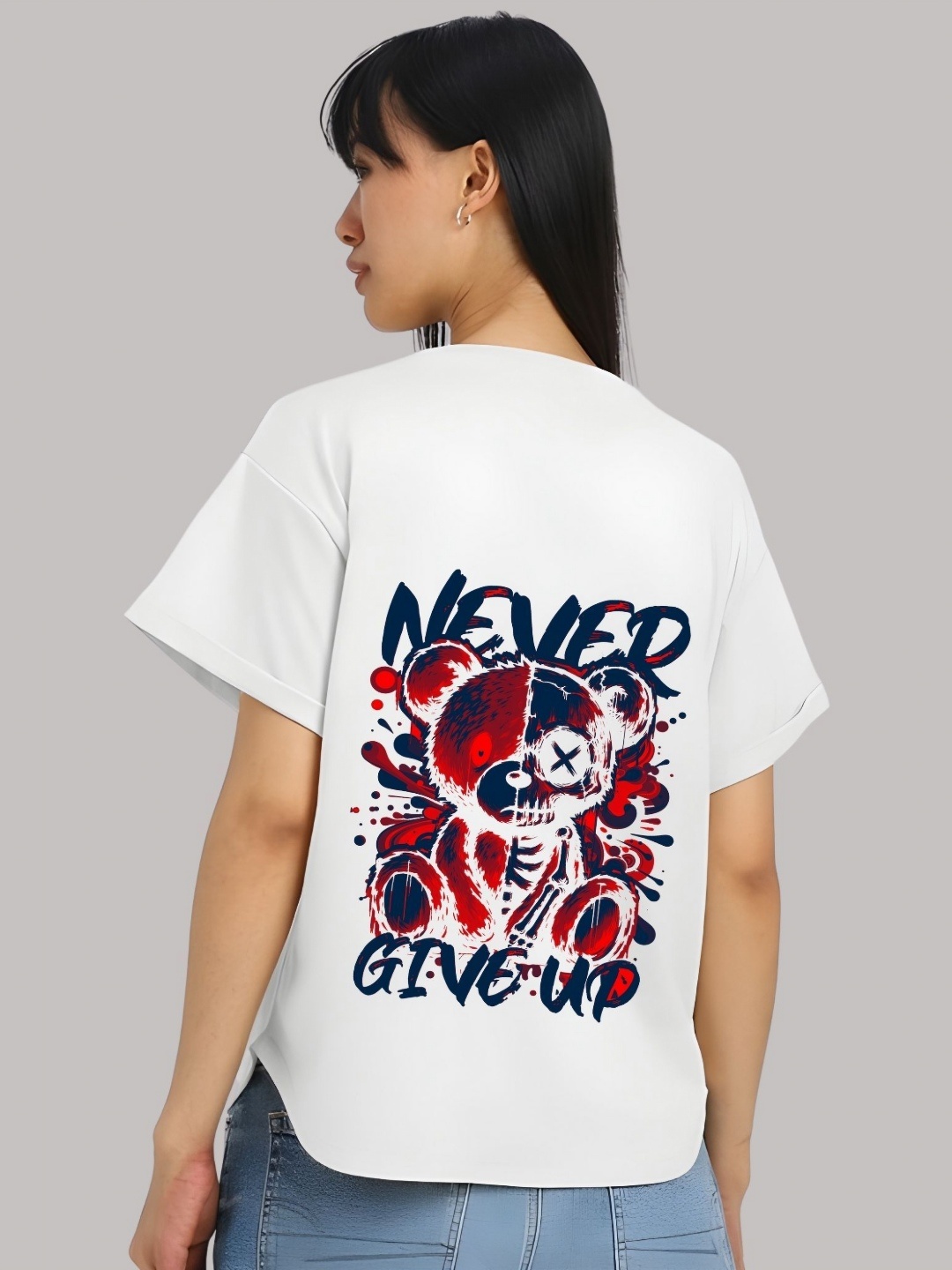 Moda Rapido Women Graphic Printed Round Neck Cotton Relaxed Fit T-shirt, White
Moda Rapido Women Graphic Printed Round Neck Cotton Relaxed Fit T-shirt, White