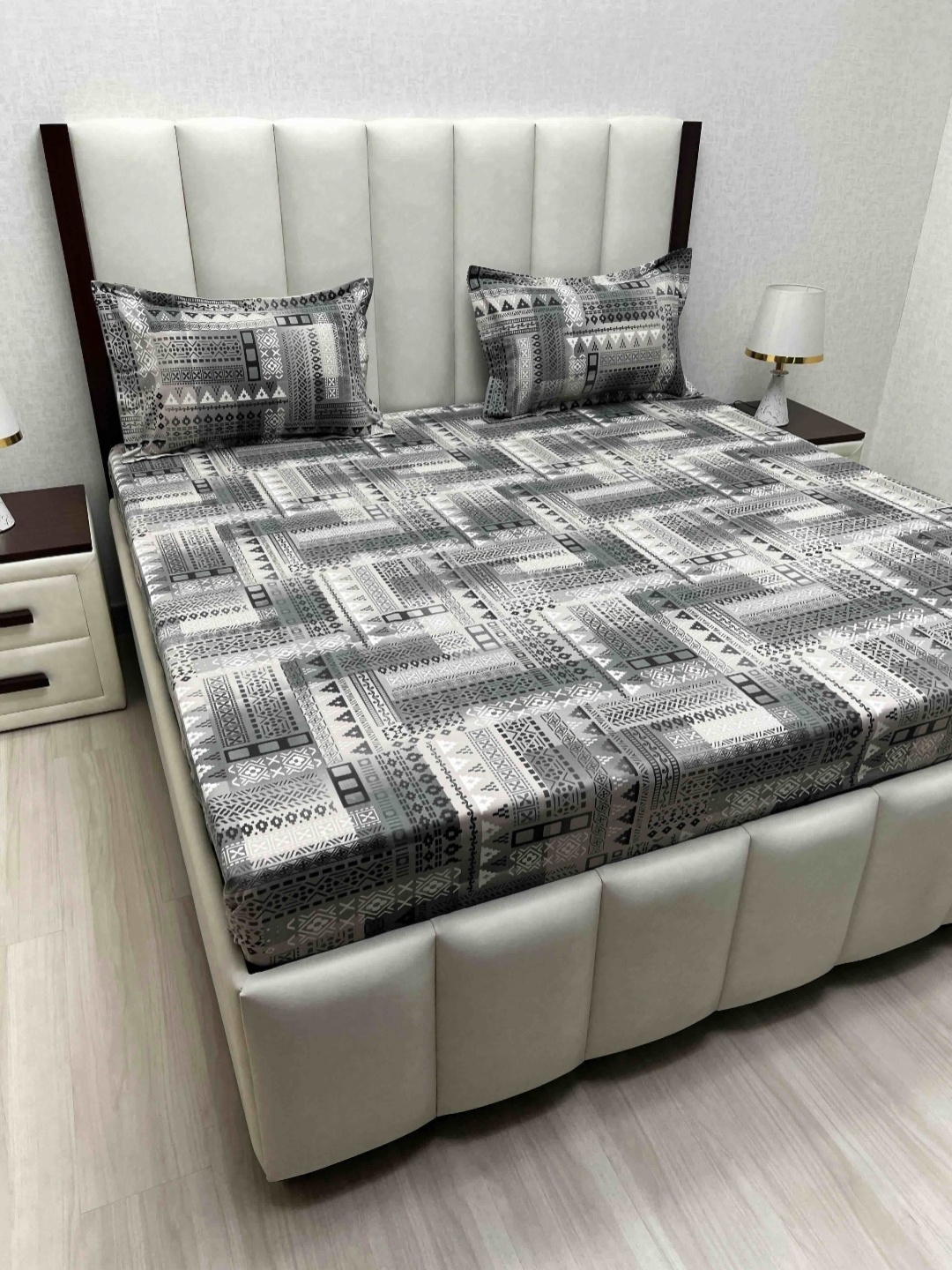 Pure Decor Velar Fur Sib Grey Printed 250 TC Pure Cotton King Bedsheet Set 2.74m X 2.74m
Pure Decor Velar Fur Sib Grey Printed 250 TC Pure Cotton King Bedsheet Set 2.74m X 2.74m