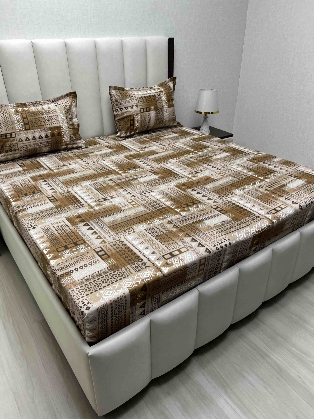 Pure Decor Velar Fur Sib Brown Printed Cotton 400 TC King Bedsheet Set 2.74m X 2.74m
Pure Decor Velar Fur Sib Brown Printed Cotton 400 TC King Bedsheet Set 2.74m X 2.74m