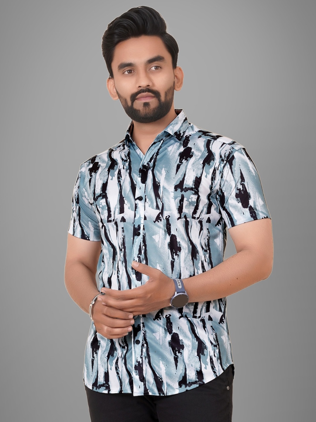 Metronaut Men Regular Fit Spread Collar Abstract Printed Elastane Casual Shirt, White
Metronaut Men Regular Fit Spread Collar Abstract Printed Elastane Casual Shirt, White