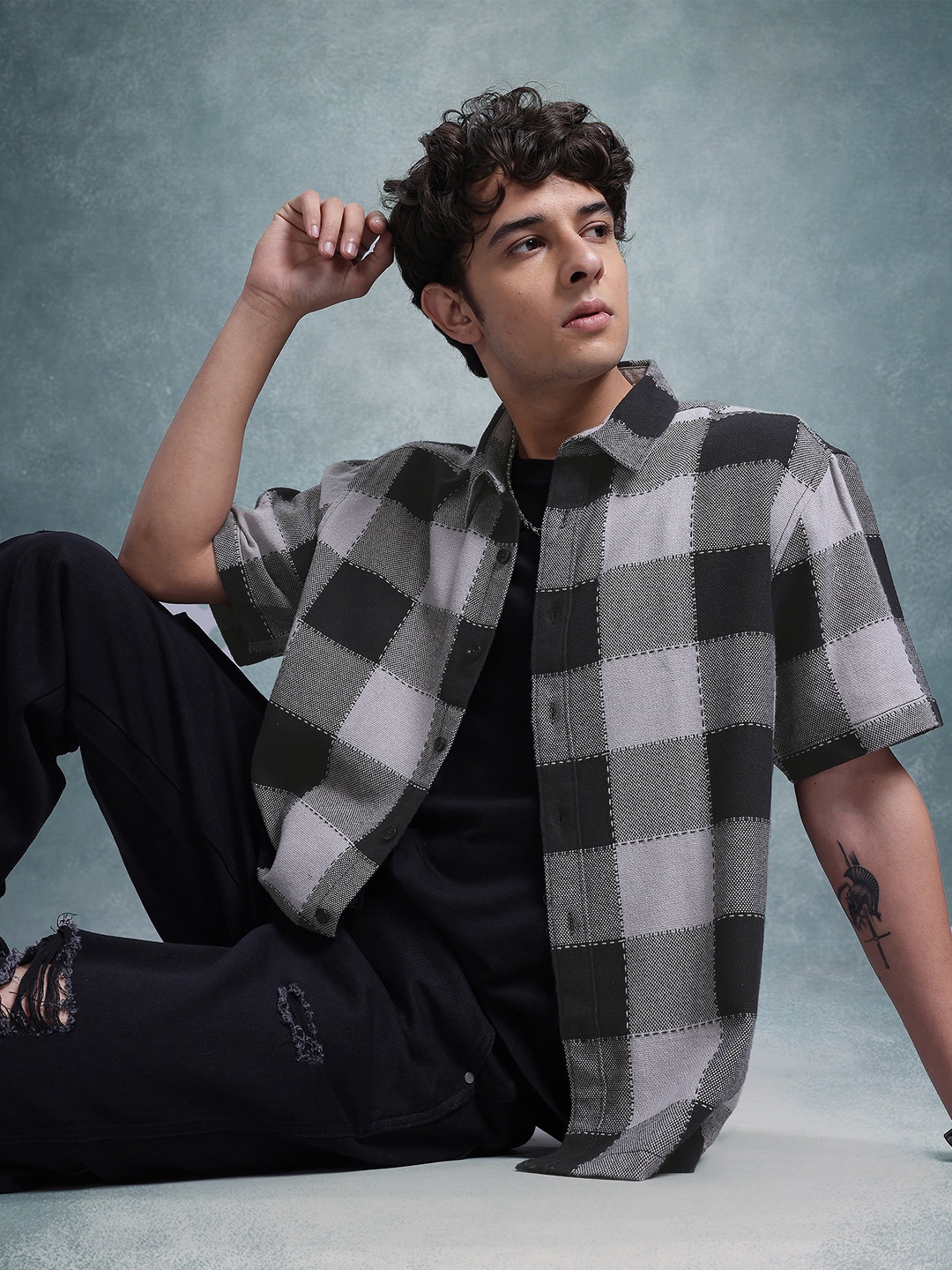 The Roadster Lifestyle Co. Men Comfort Buffalo Checked Pure Cotton Casual Shirt, Black
The Roadster Lifestyle Co. Men Comfort Buffalo Checked Pure Cotton Casual Shirt, Black