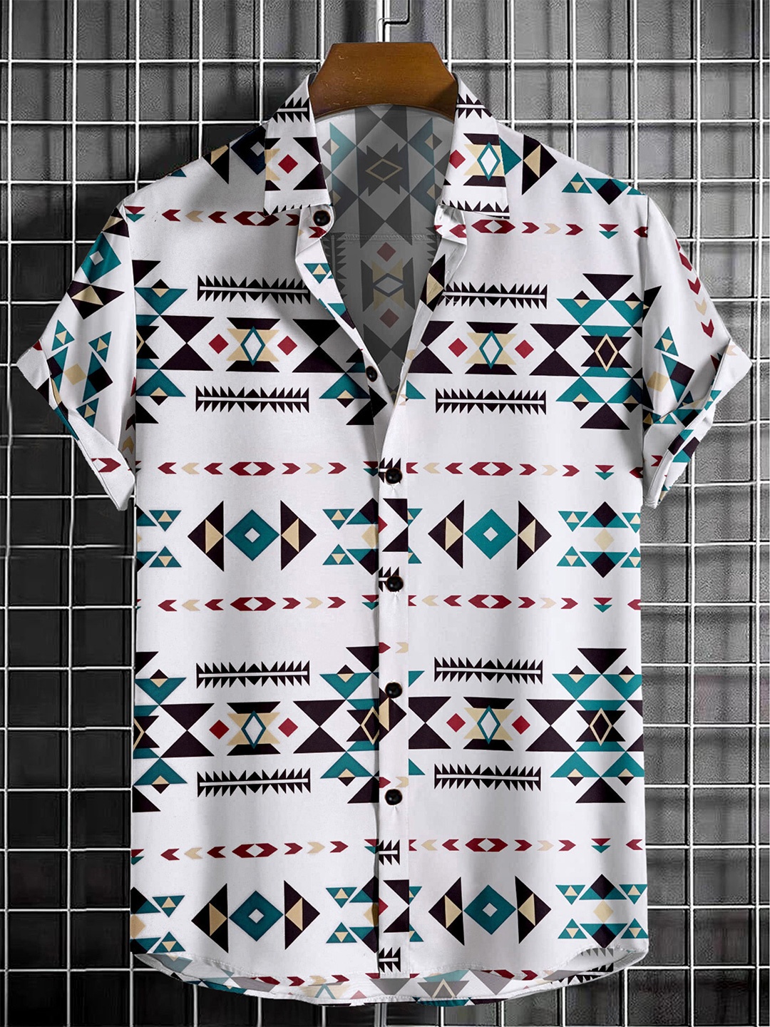 Metronaut Men Standard Regular Fit Spread Collar Geometric Printed Elastane Casual Shirt, White
Metronaut Men Standard Regular Fit Spread Collar Geometric Printed Elastane Casual Shirt, White