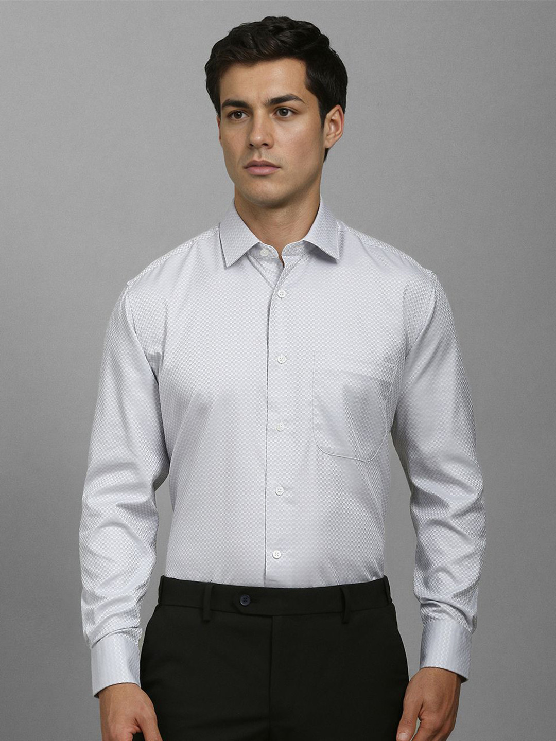 Luxure by Louis Philippe Men Slim Fit Spread Collar Abstract Printed Cotton Formal Shirt, Grey
Luxure by Louis Philippe Men Slim Fit Spread Collar Abstract Printed Cotton Formal Shirt, Grey