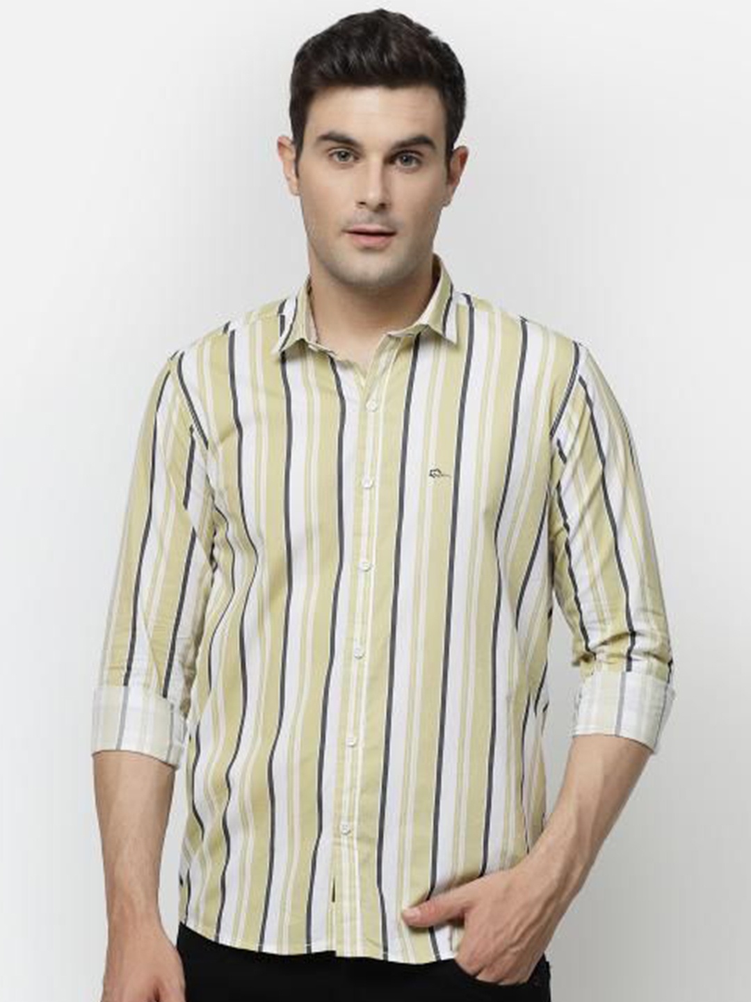 allan peter Men Classic Fit Spread Collar Vertical Striped Cotton Casual Shirt, Yellow
allan peter Men Classic Fit Spread Collar Vertical Striped Cotton Casual Shirt, Yellow