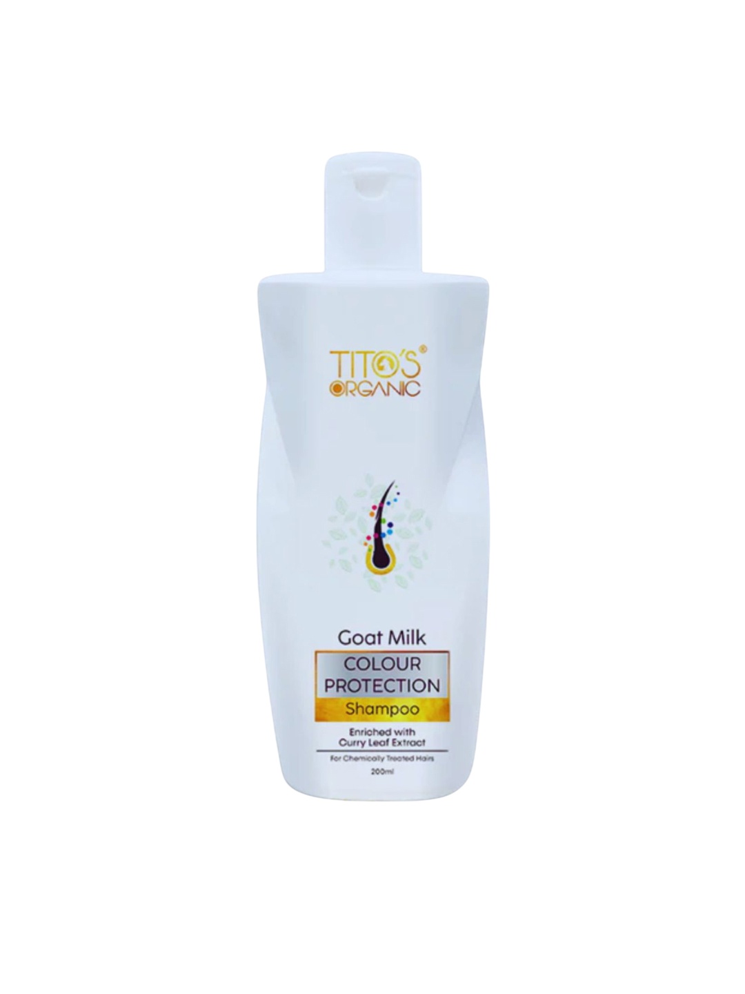 TITO'S ORGANIC Goat Milk Colour Protection Shampoo Enriched With Curry Leaf - 200 ml, White
TITO'S ORGANIC Goat Milk Colour Protection Shampoo Enriched With Curry Leaf - 200 ml, White