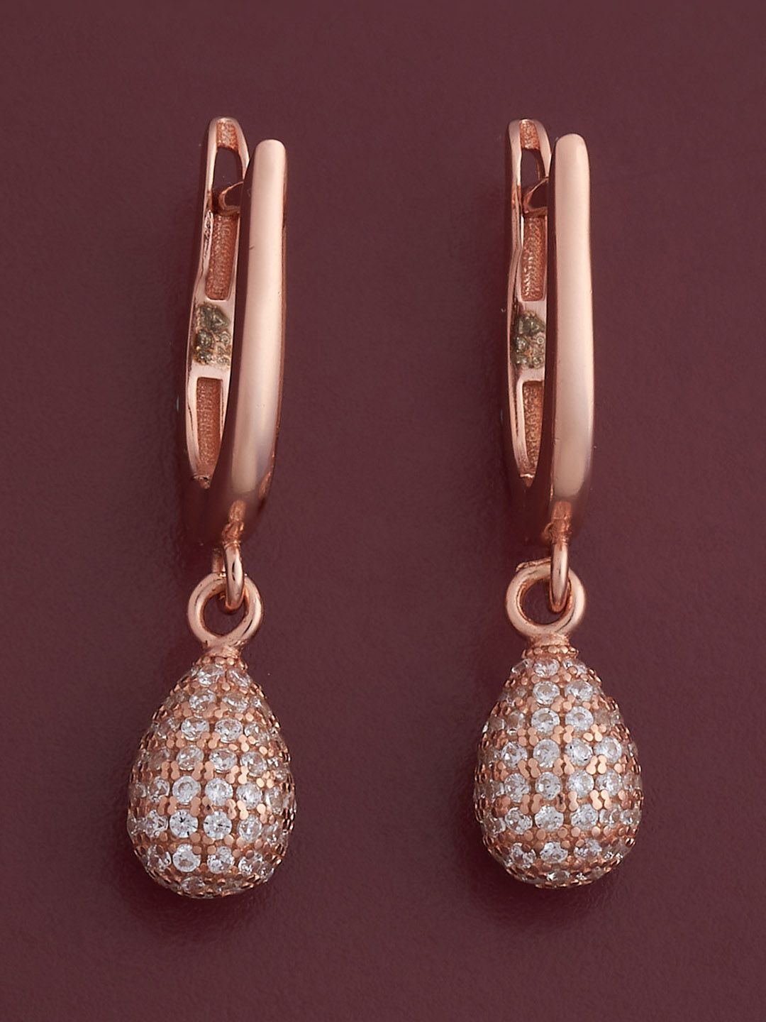 Kushal's Fashion Jewellery 92.5 Sterling Silver Rose Gold-Plated Zircon Classic Earrings
Kushal's Fashion Jewellery 92.5 Sterling Silver Rose Gold-Plated Zircon Classic Earrings
