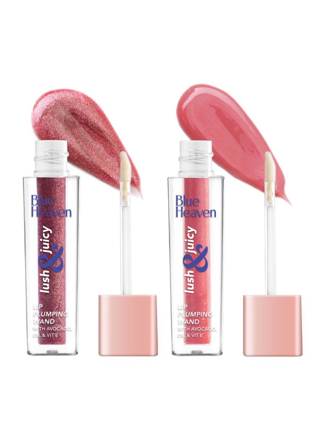 Blue Heaven Set Of 2 Lush & Juicy Lip Plumping Wand Lip Gloss - 4.5ml Each, Pink
Blue Heaven Set Of 2 Lush & Juicy Lip Plumping Wand Lip Gloss - 4.5ml Each, Pink