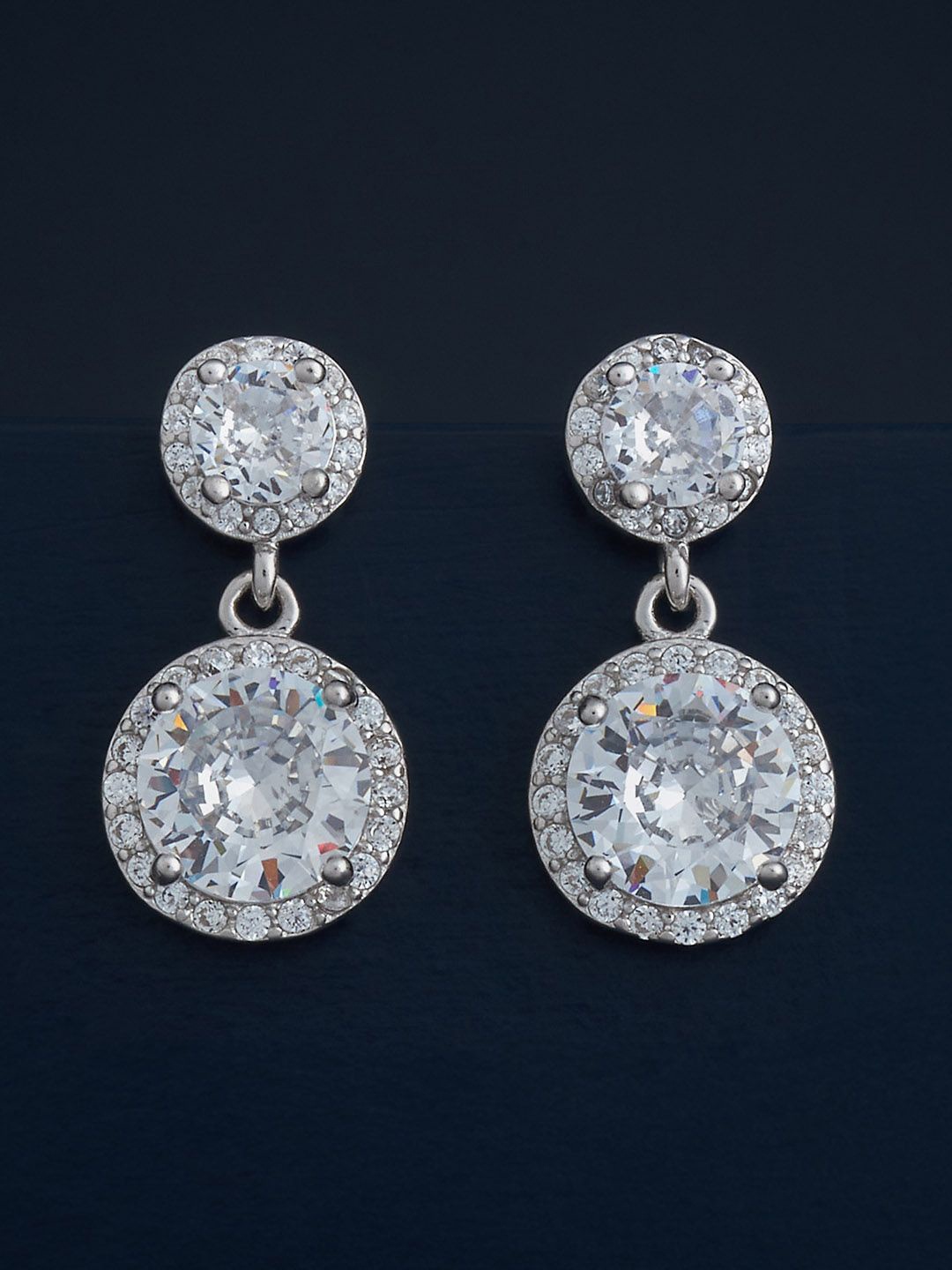 Kushal's Fashion Jewellery 92.5 Silver Rhodium-Plated Classic Drop Earrings, White
Kushal's Fashion Jewellery 92.5 Silver Rhodium-Plated Classic Drop Earrings, White
