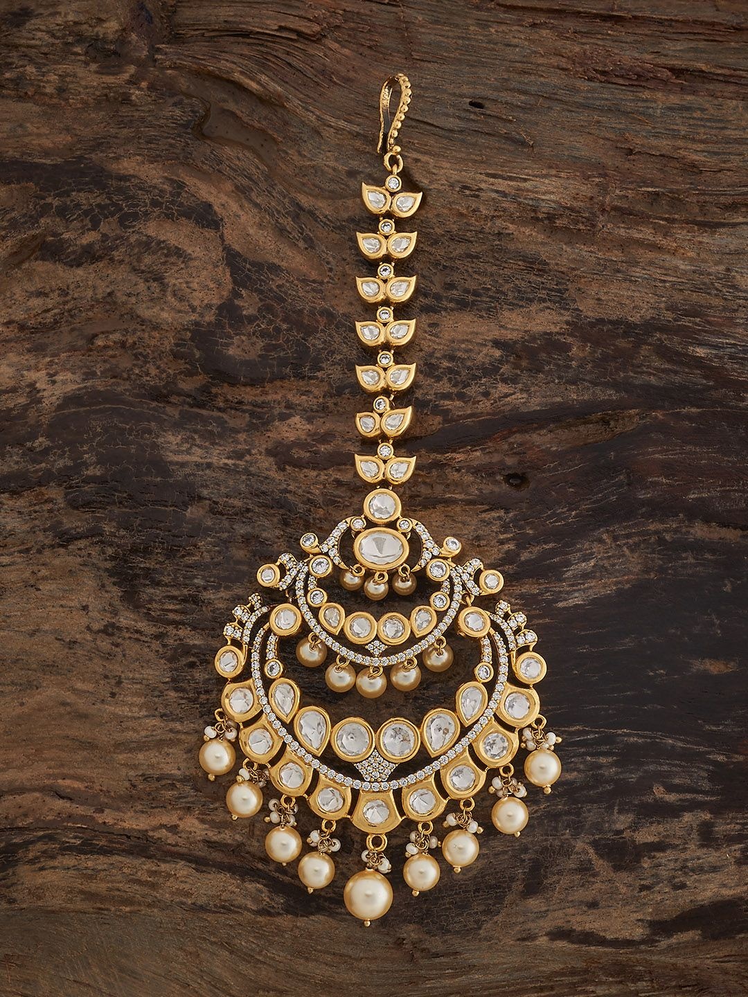 Kushal's Fashion Jewellery Victorian-Plated Kundan Studded Maang Tikka Head Jewellery, Gold
Kushal's Fashion Jewellery Victorian-Plated Kundan Studded Maang Tikka Head Jewellery, Gold