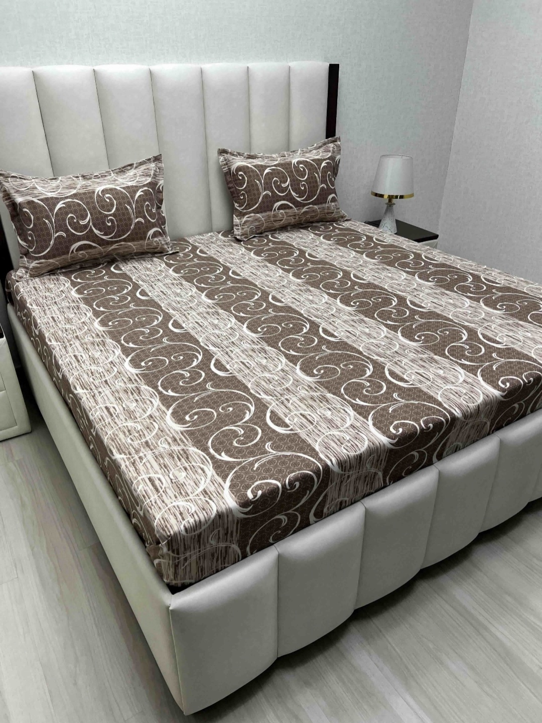 Pure Decor Brown Motifs Printed 240 TC Pure Cotton King Bedsheet Set 2.74 m x 2.74 m
Pure Decor Brown Motifs Printed 240 TC Pure Cotton King Bedsheet Set 2.74 m x 2.74 m