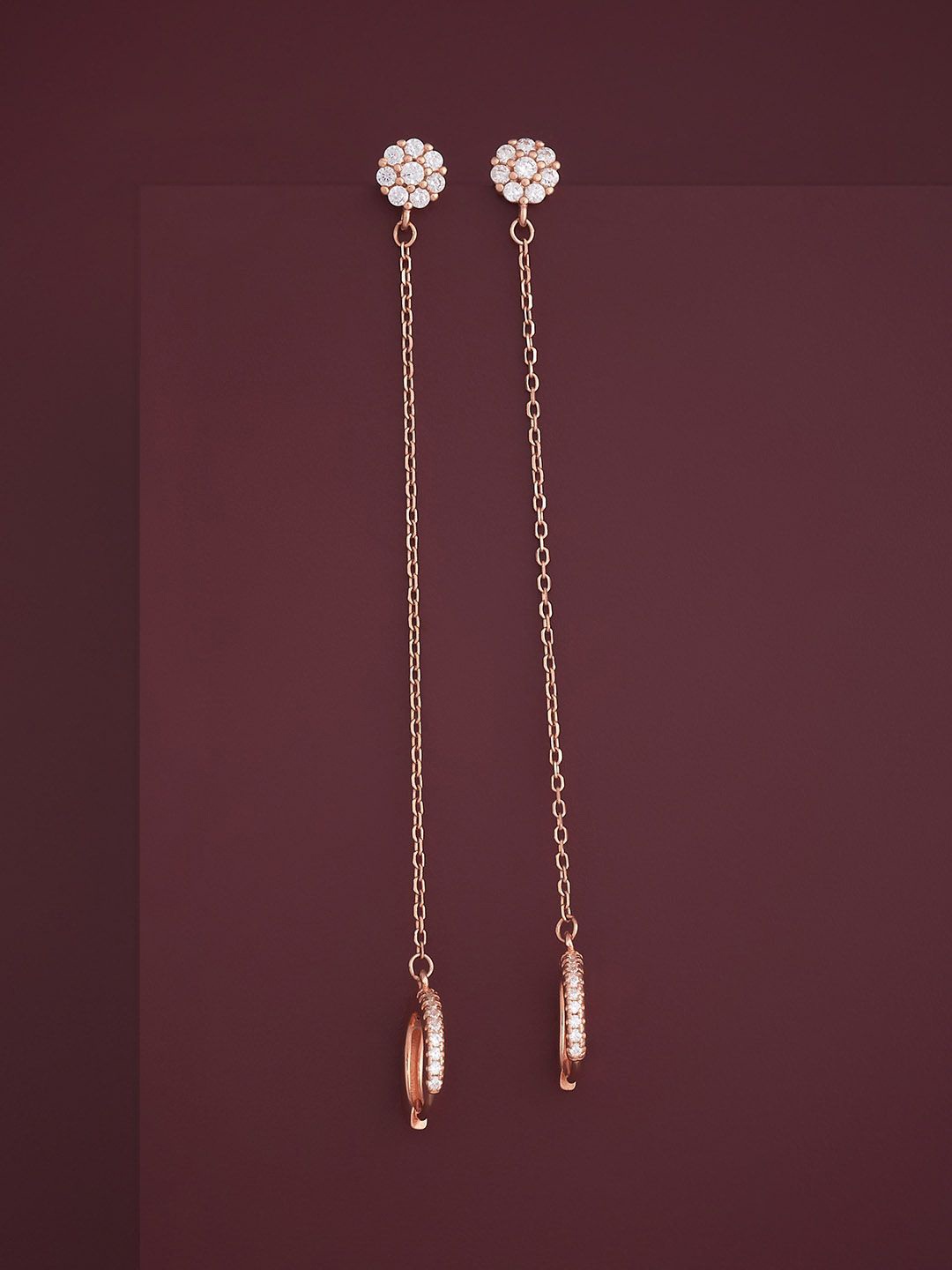 Kushal's Fashion Jewellery 92.5 Sterling Silver Rose Gold-Plated Zircon Hoop Earrings
Kushal's Fashion Jewellery 92.5 Sterling Silver Rose Gold-Plated Zircon Hoop Earrings