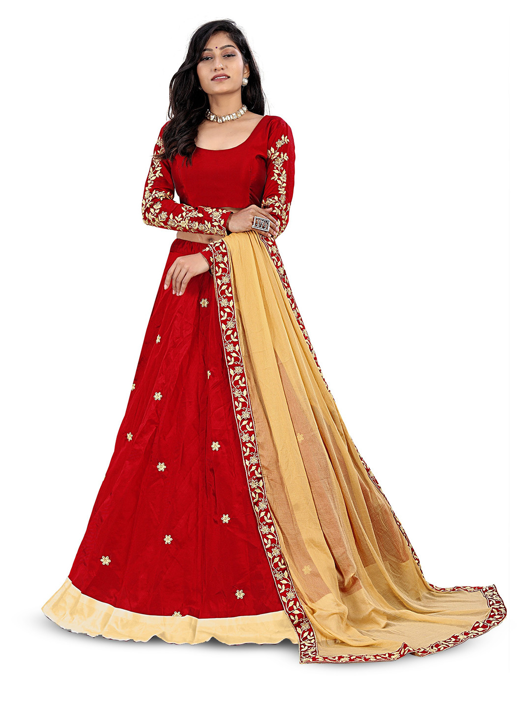Anneca Girls Embroidered Thread Work Ready to Wear Lehenga & Blouse With Dupatta, Maroon
Anneca Girls Embroidered Thread Work Ready to Wear Lehenga & Blouse With Dupatta, Maroon