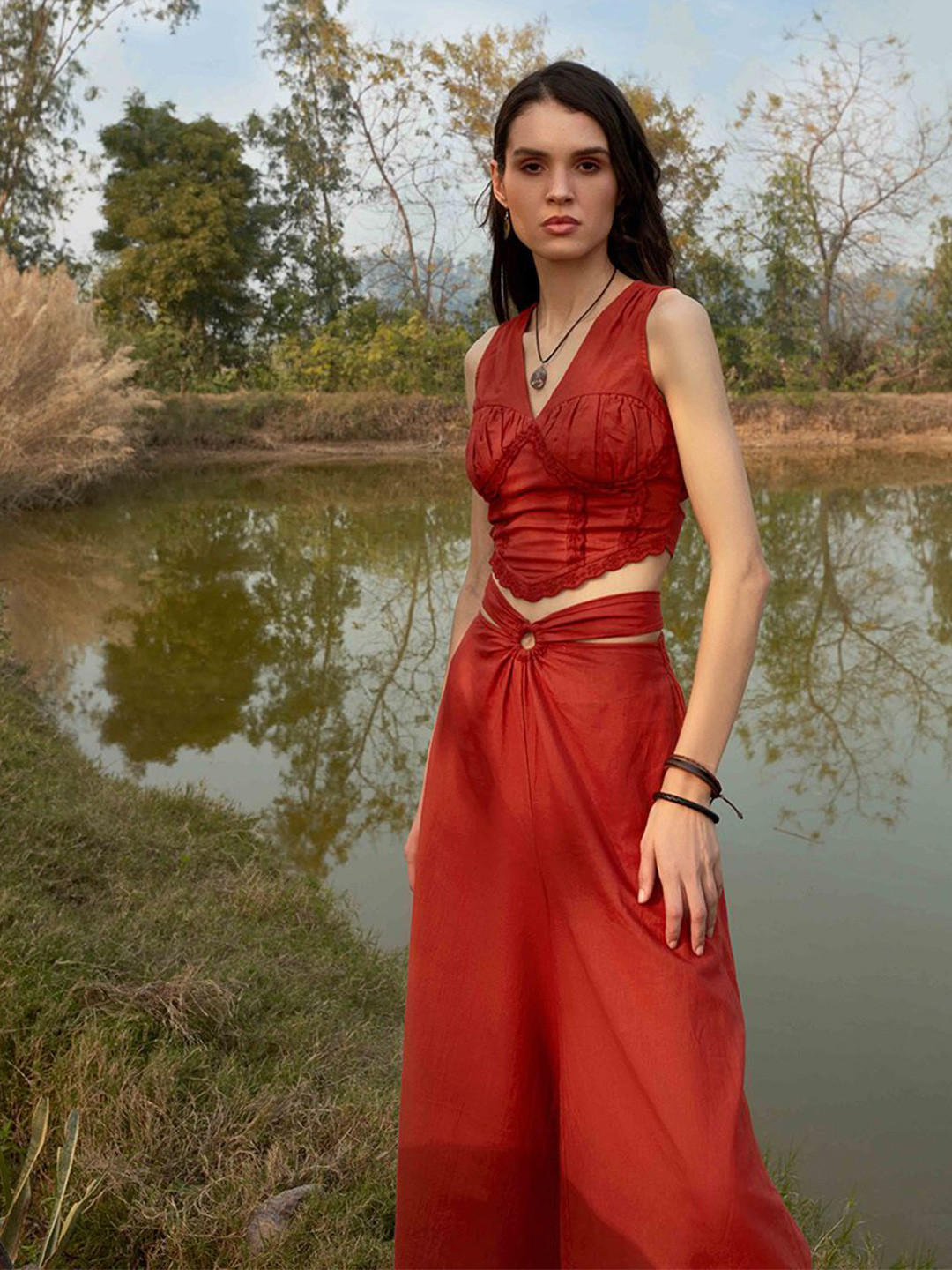 Abhishti Women Picante Corset Top, Rust
Abhishti Women Picante Corset Top, Rust