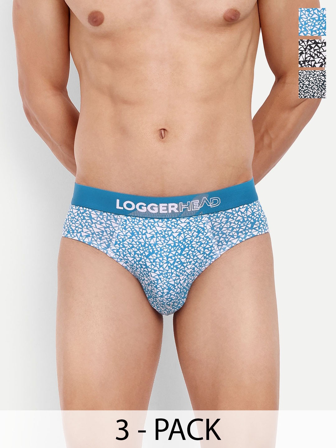 LOGGERHEAD Pack Of 3 Printed Mid Rise Briefs - LHPB006-Black-Navy-Blue-Black-Navy-Blue
LOGGERHEAD Pack Of 3 Printed Mid Rise Briefs - LHPB006-Black-Navy-Blue-Black-Navy-Blue