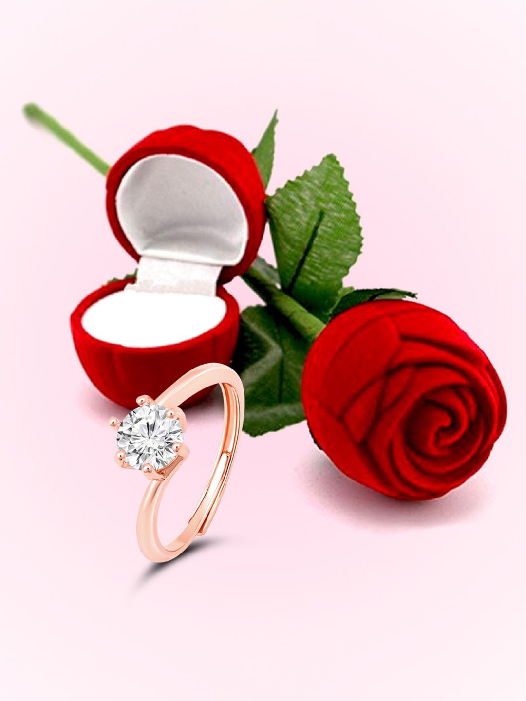 Peora Sterling Silver Rose Gold-Plated Cubic Zirconia Studded Finger Ring With Gift Box
Peora Sterling Silver Rose Gold-Plated Cubic Zirconia Studded Finger Ring With Gift Box