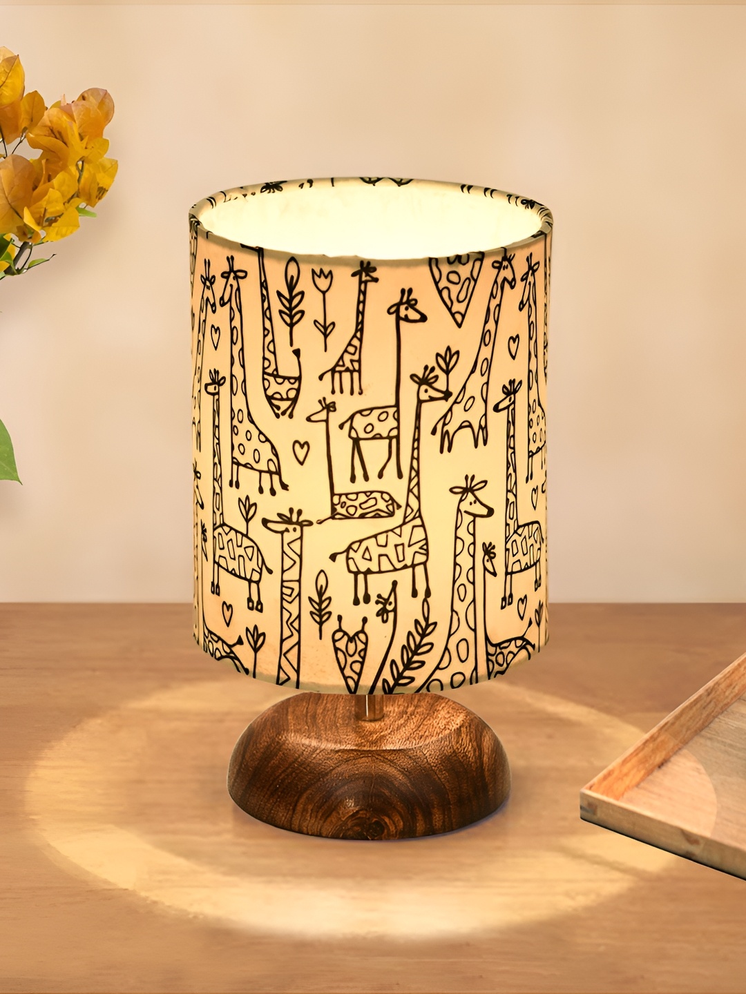 Homesake Beige & Black Printed Cylindrical Shaped Wooden Table Lamp With Antique Base
Homesake Beige & Black Printed Cylindrical Shaped Wooden Table Lamp With Antique Base