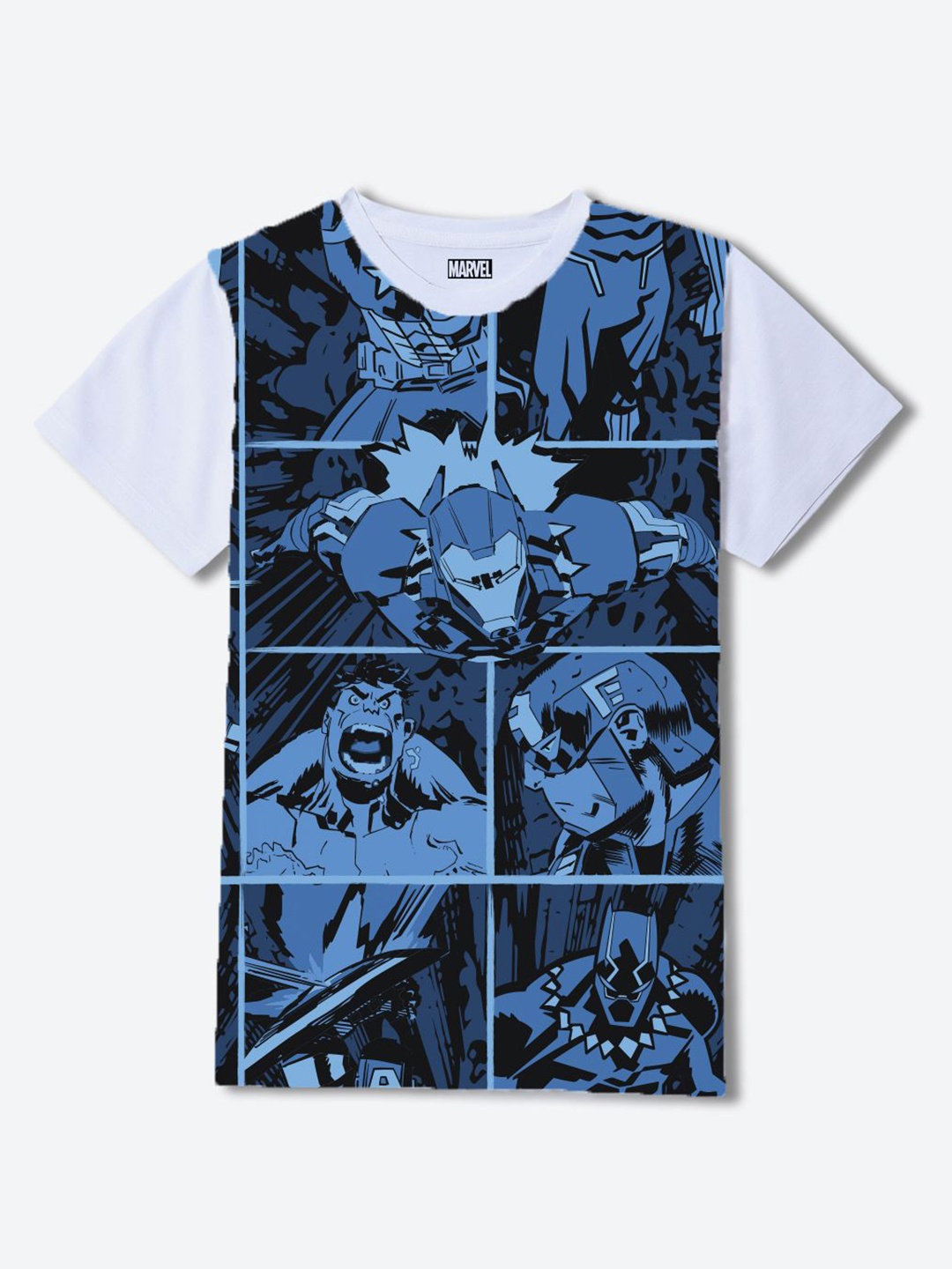 Wear Your Mind Boys Marvel Graphic Printed Round Neck Regular Fit Cotton T-shirt, White
Wear Your Mind Boys Marvel Graphic Printed Round Neck Regular Fit Cotton T-shirt, White