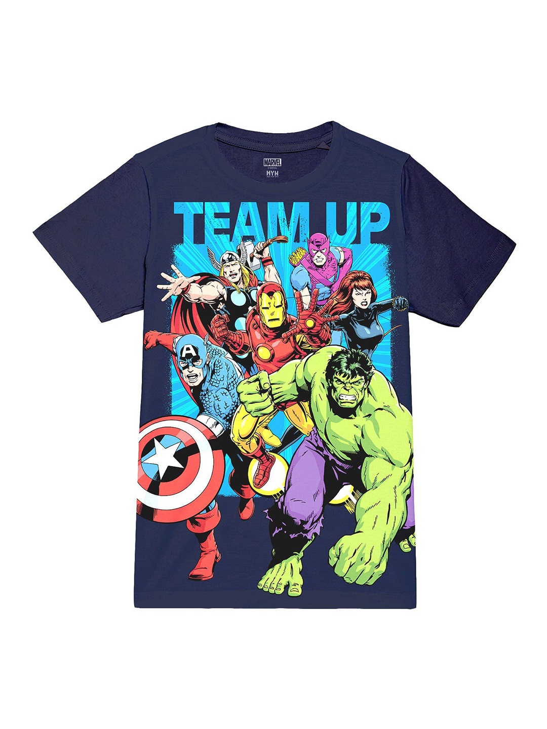 Wear Your Mind Boys Marvel Graphic Printed Round Neck Regular Fit Cotton T-shirt, Navy blue
Wear Your Mind Boys Marvel Graphic Printed Round Neck Regular Fit Cotton T-shirt, Navy blue