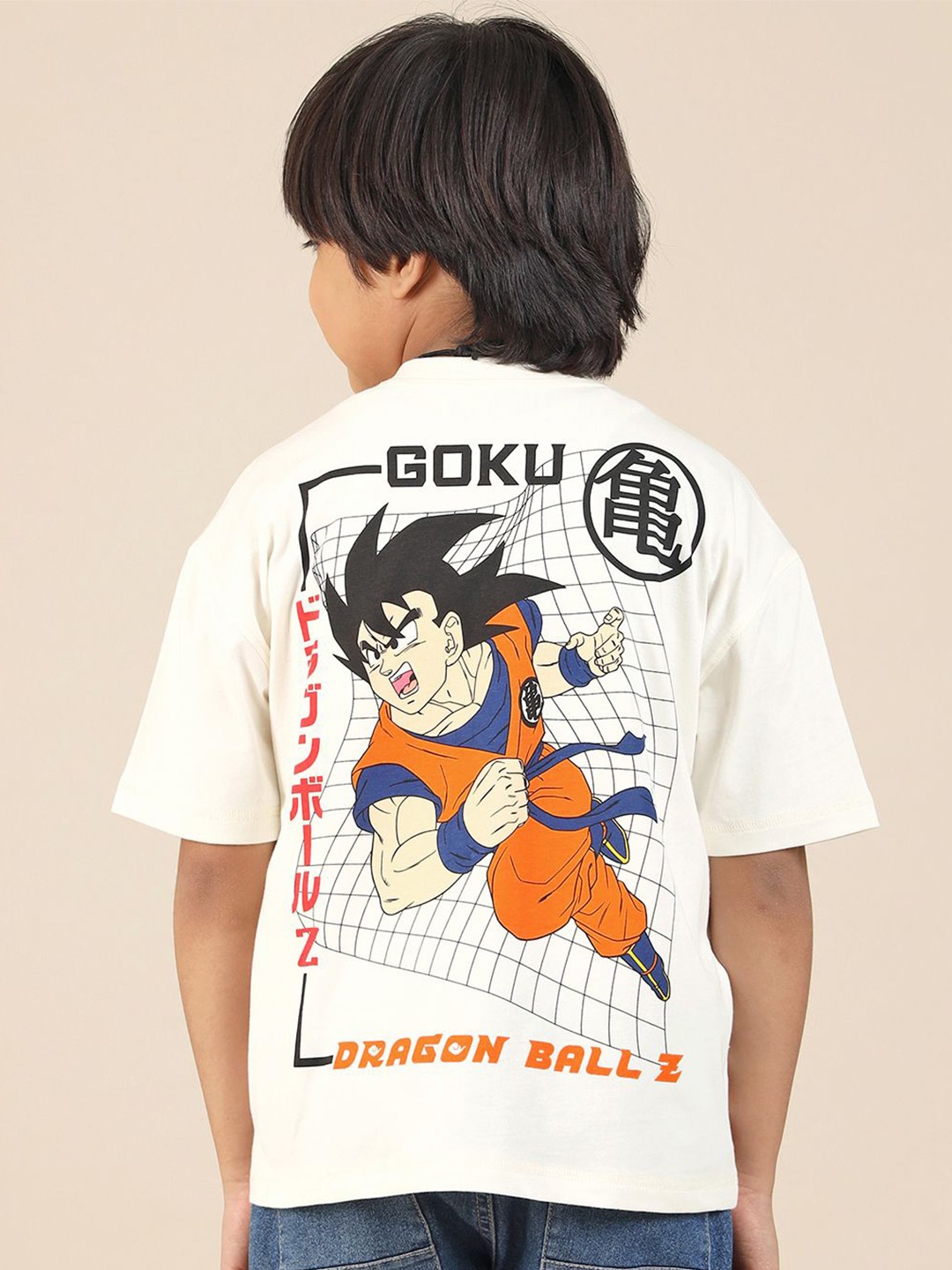 Kids Ville Boys Dragon Ball Z Graphic Printed Round Neck Cotton Oversized T-shirt, Off white
Kids Ville Boys Dragon Ball Z Graphic Printed Round Neck Cotton Oversized T-shirt, Off white