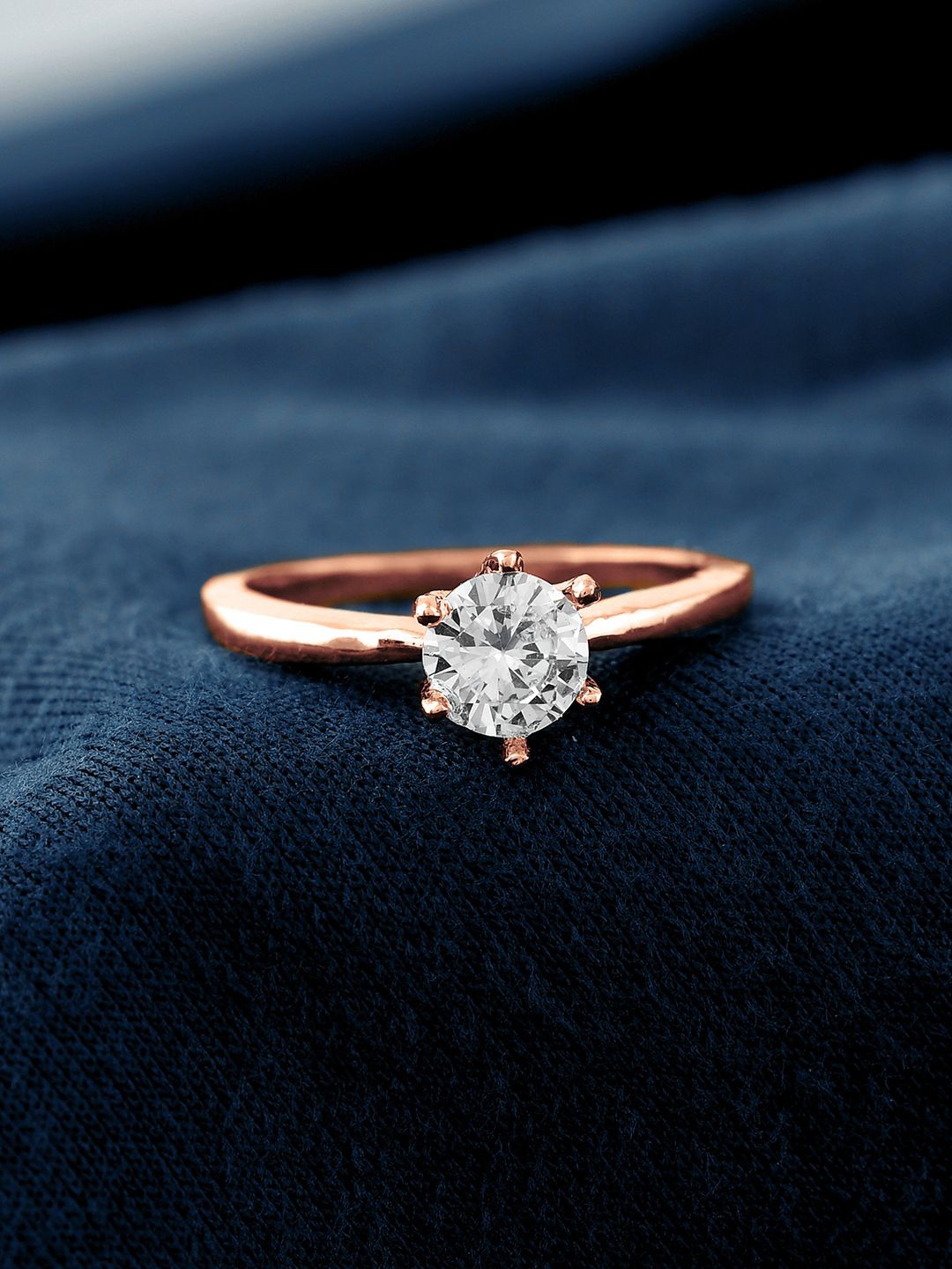 Voylla Rose Gold-Plated AD Studded Valentine's Day Whispers Of Love Solitaire Finger Ring
Voylla Rose Gold-Plated AD Studded Valentine's Day Whispers Of Love Solitaire Finger Ring