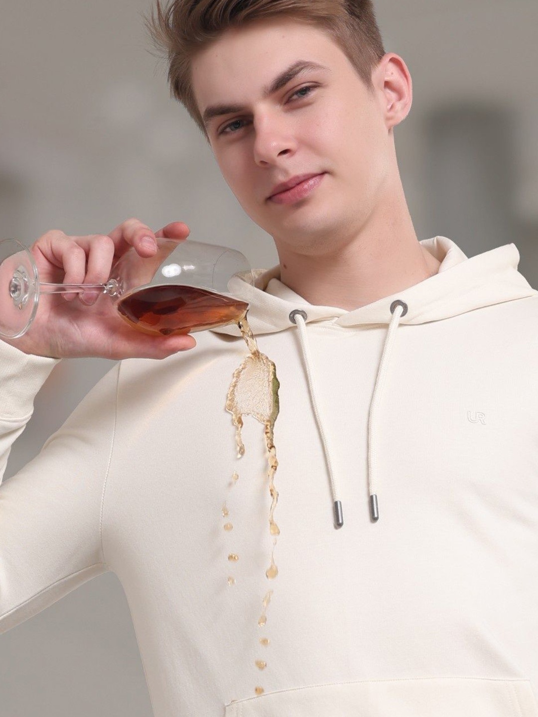 TURMS Unisex Anti-Stain Anti-Odor Water Repellent Cotton Hooded Sweatshirt, Off white
TURMS Unisex Anti-Stain Anti-Odor Water Repellent Cotton Hooded Sweatshirt, Off white