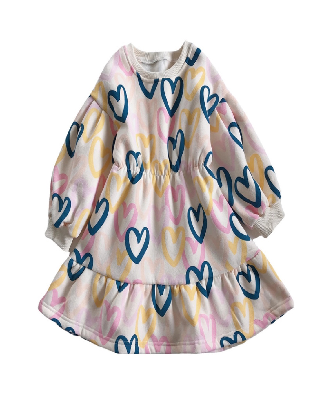 StyleCast x Revolte Girls Heart Printed Cotton Puff Sleeve A-Line Dress, White
StyleCast x Revolte Girls Heart Printed Cotton Puff Sleeve A-Line Dress, White
