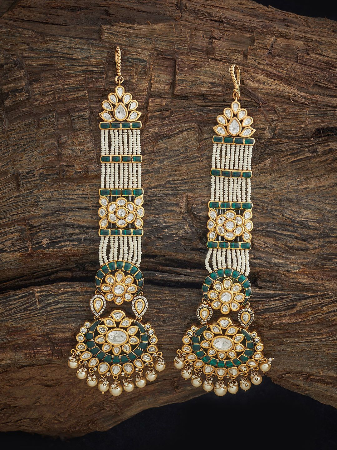 Kushal's Fashion Jewellery Victorian-Plated Kundan & Beaded Contemporary Drop Earrings, Gold
Kushal's Fashion Jewellery Victorian-Plated Kundan & Beaded Contemporary Drop Earrings, Gold
