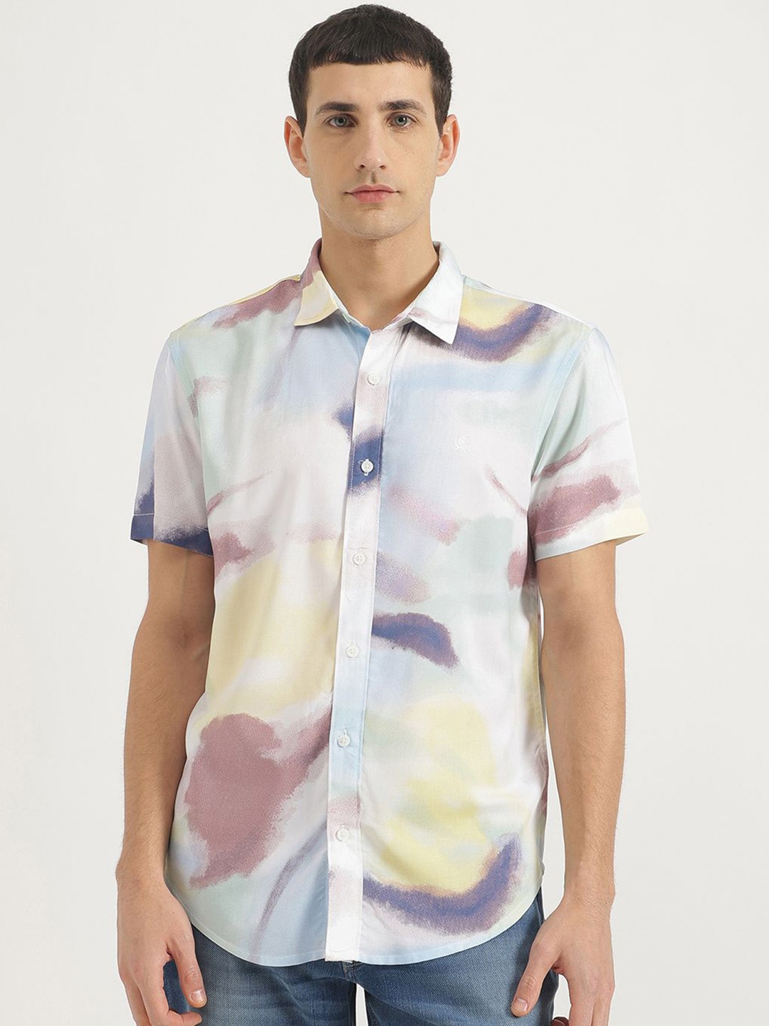 United Colors of Benetton Men Spread Collar Relaxed Fit Solid Casual Shirt, Off white
United Colors of Benetton Men Spread Collar Relaxed Fit Solid Casual Shirt, Off white