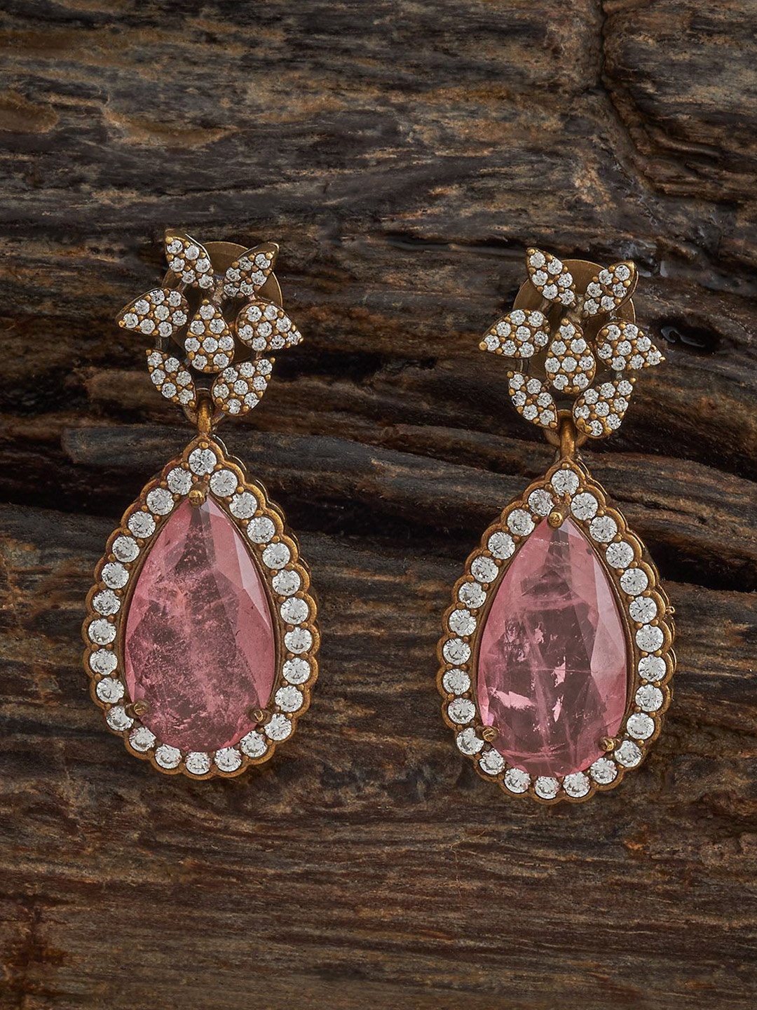 Kushal's Fashion Jewellery Victorian-Plated Zircon Studded Teardrop Shaped Drop Earrings, Silver
Kushal's Fashion Jewellery Victorian-Plated Zircon Studded Teardrop Shaped Drop Earrings, Silver