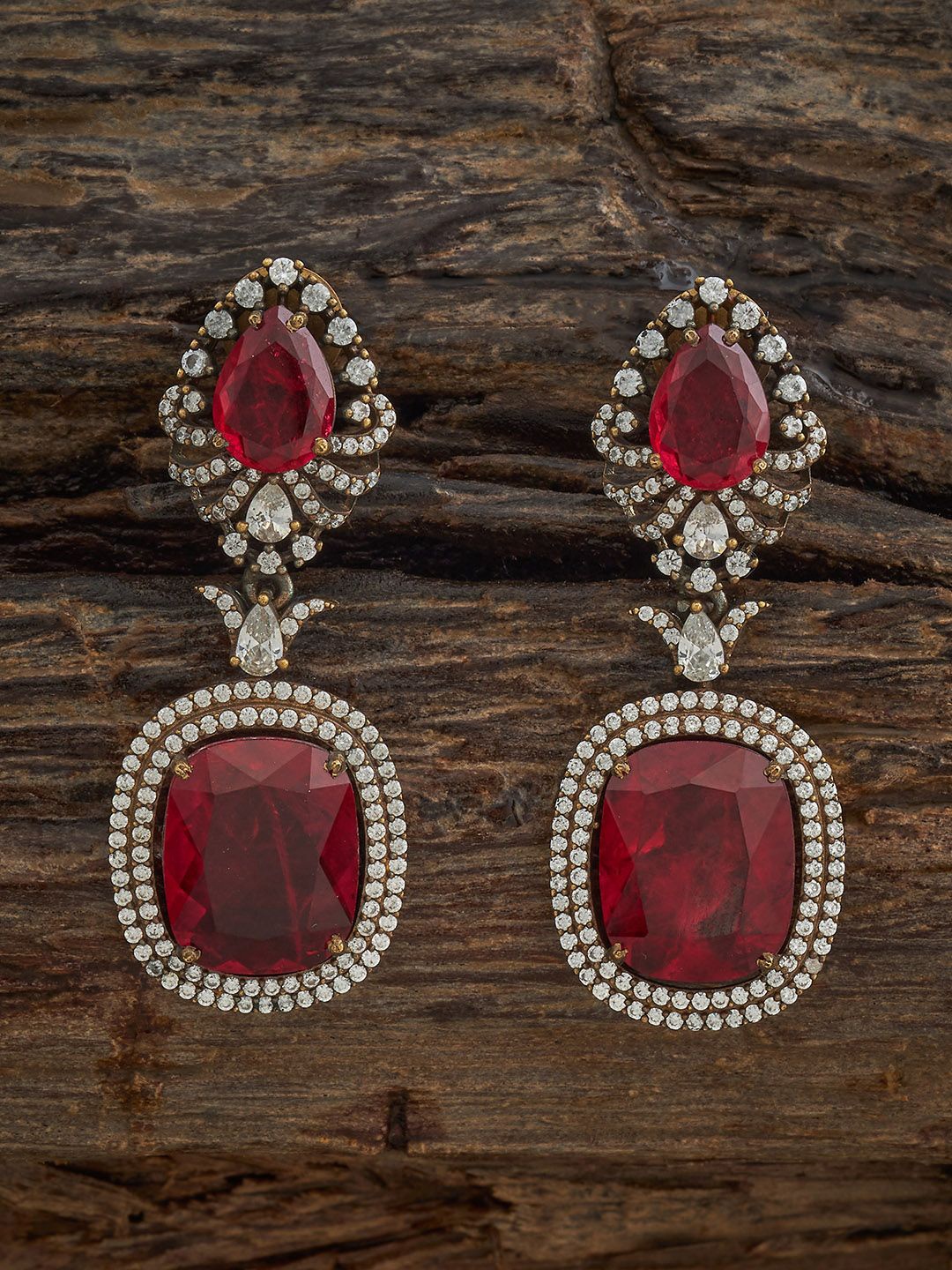 Kushal's Fashion Jewellery Victorian-Plated Geometric Zircon Studded Drop Earrings, Gold
Kushal's Fashion Jewellery Victorian-Plated Geometric Zircon Studded Drop Earrings, Gold