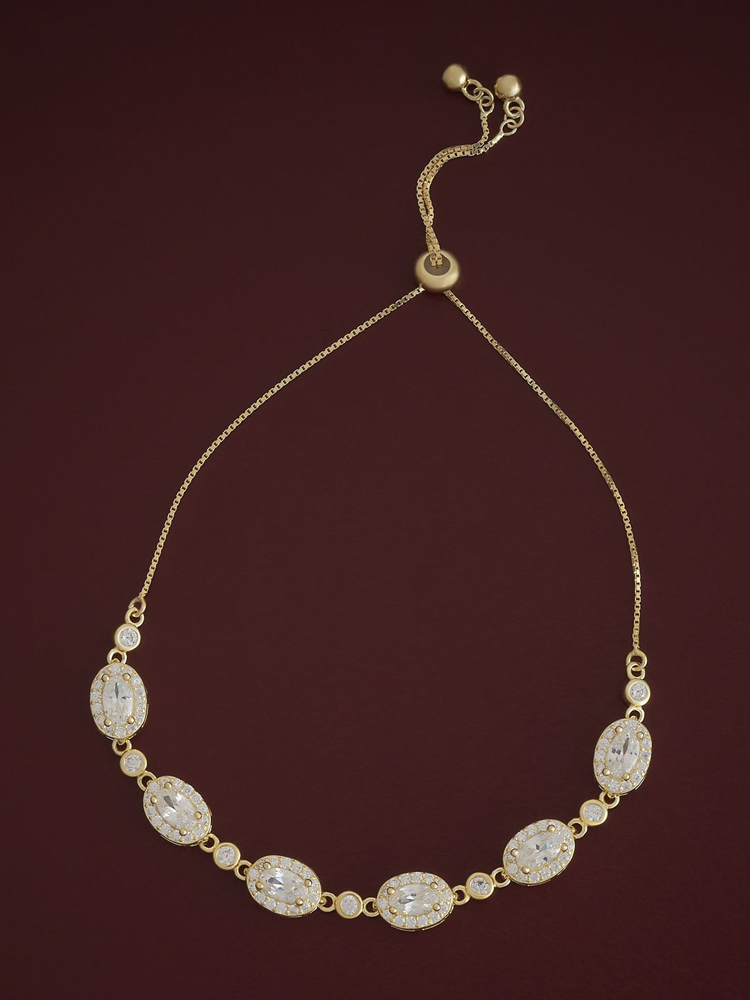 Kushal's Fashion Jewellery 92.5 Sterling Silver CZ Gold-Plated Temple Link Bracelet
Kushal's Fashion Jewellery 92.5 Sterling Silver CZ Gold-Plated Temple Link Bracelet