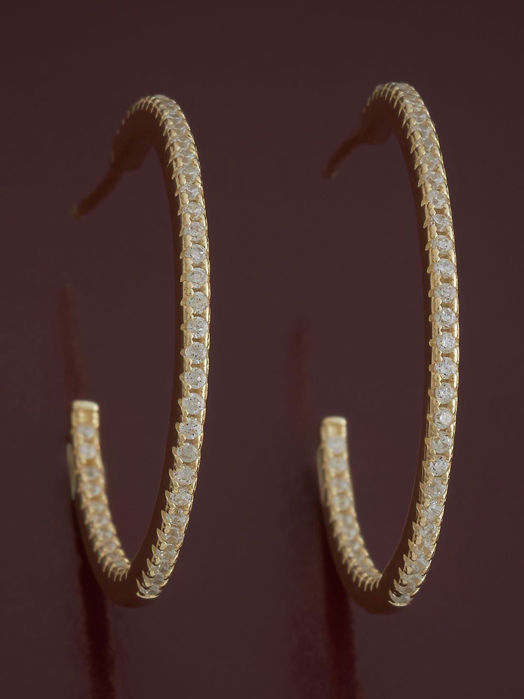Kushal's Fashion Jewellery Sterling Silver Gold Plated Zircon Spherical Hoop Earrings
Kushal's Fashion Jewellery Sterling Silver Gold Plated Zircon Spherical Hoop Earrings