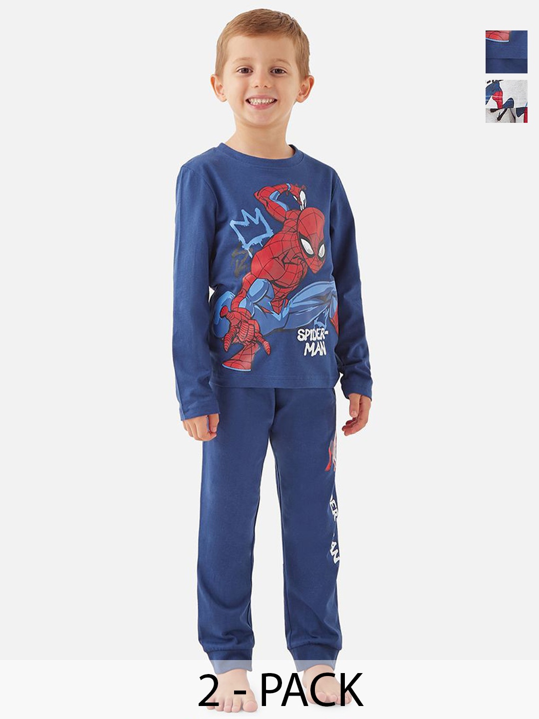 Juniors by Babyshop Boys Pack Of 2 Printed Pure Cotton T-shirt With Pyjamas, Blue
Juniors by Babyshop Boys Pack Of 2 Printed Pure Cotton T-shirt With Pyjamas, Blue