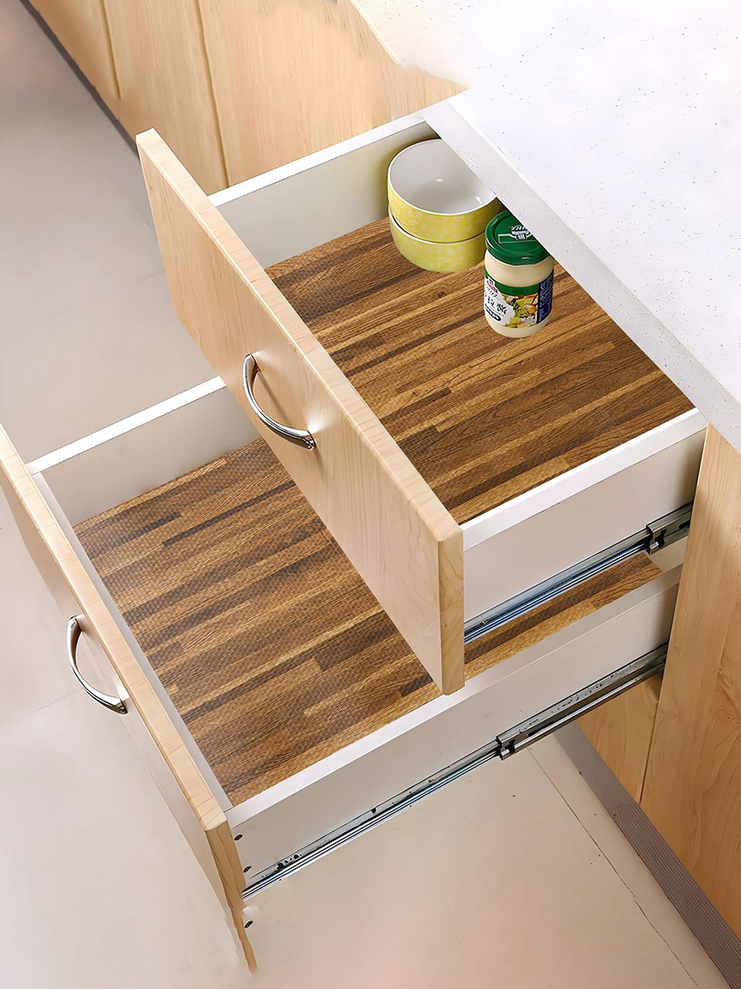 Kuber Industries Brown Set of 3 Water Resistant 3 Mtr EVA Kitchen Shelf Liner Organisers
Kuber Industries Brown Set of 3 Water Resistant 3 Mtr EVA Kitchen Shelf Liner Organisers