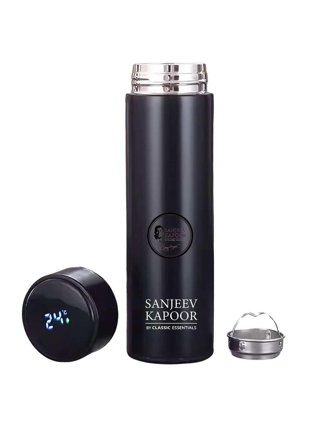 Classic Essentials Enigma Stainless Steel Insulated Bottle with LED Display 500 ml Flask, Black
Classic Essentials Enigma Stainless Steel Insulated Bottle with LED Display 500 ml Flask, Black