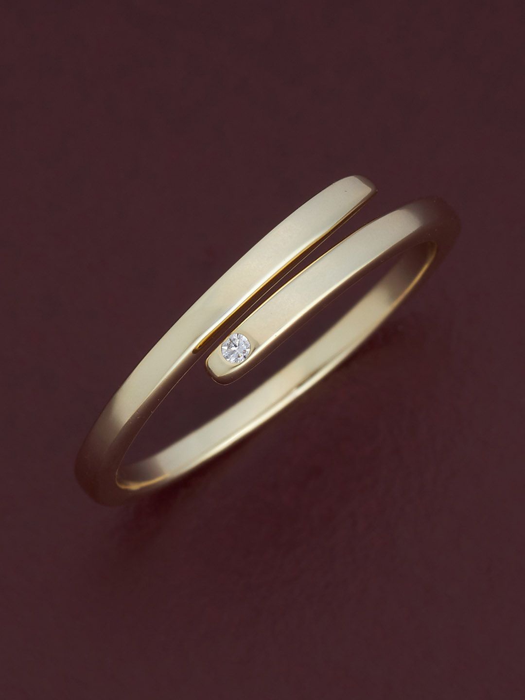 Kushal's Fashion Jewellery Sterling Silver Gold-Plated CZ Studded Adjustable Finger Ring
Kushal's Fashion Jewellery Sterling Silver Gold-Plated CZ Studded Adjustable Finger Ring